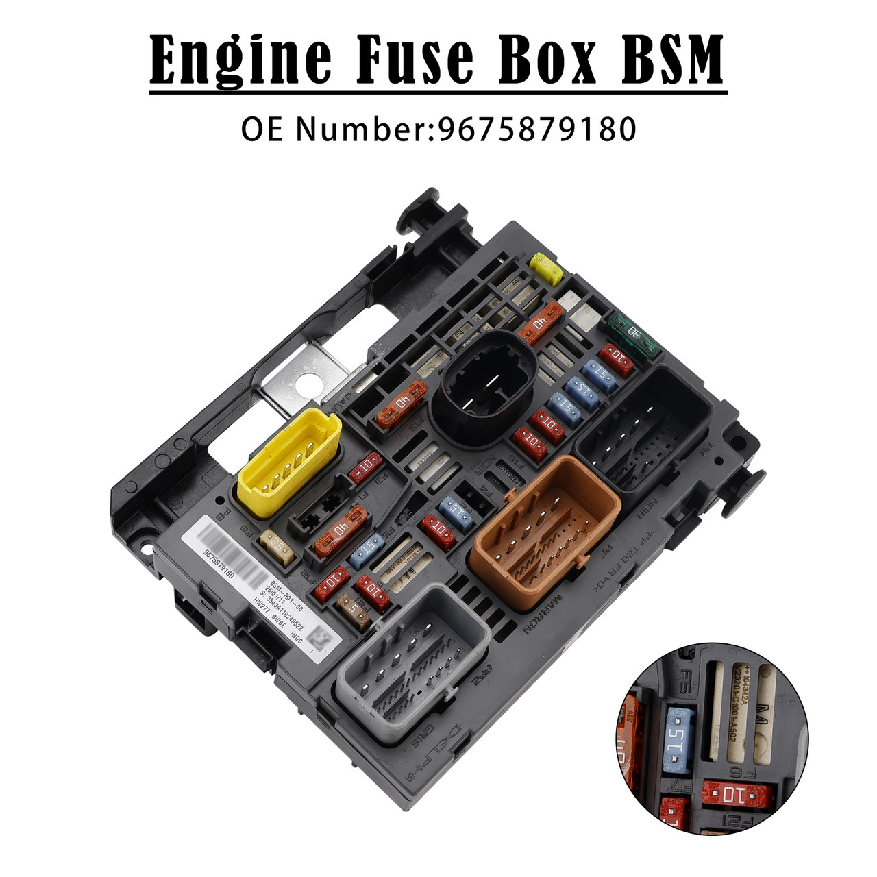 2008-2019 Peugeot Partner Engine Fuse Box BSM 9675879180 Generic