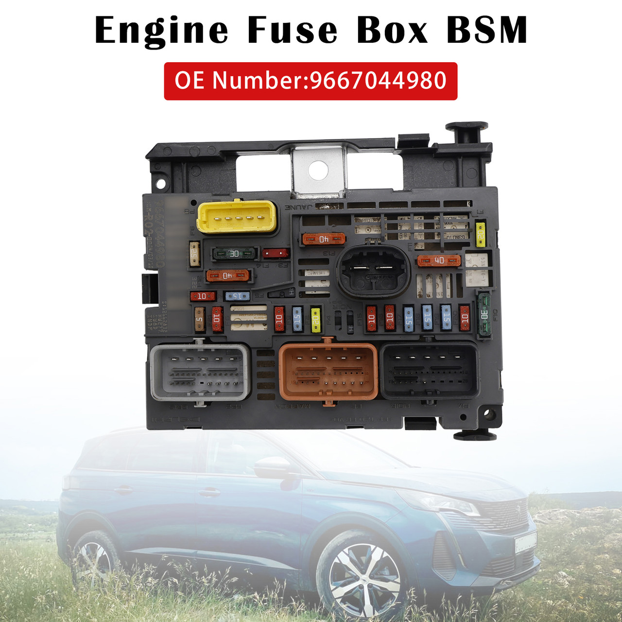 Peugeot 3008 5008 BSM Control Unit Fuse Box 9667044980 Generic