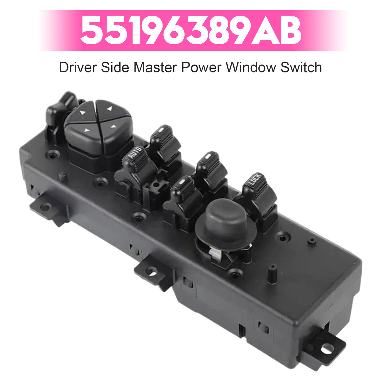 1999-2004 Jeep Grand Cherokee Driver Side Master Power Window Switch 55196389AB Generic