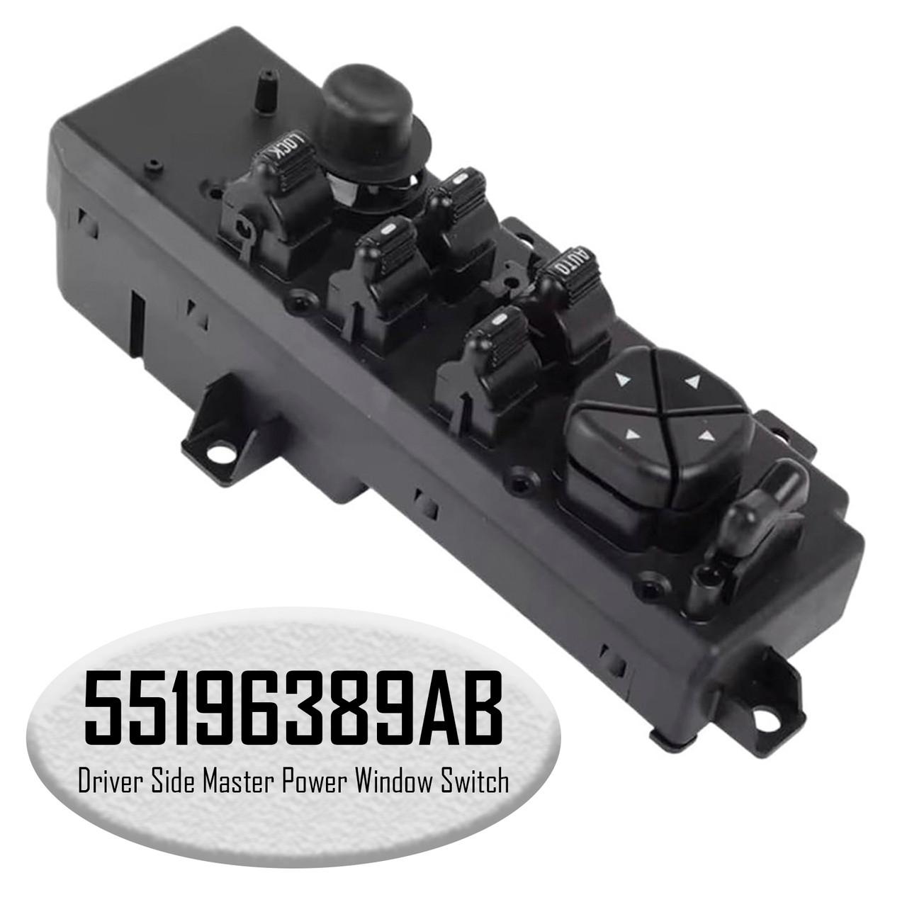 1999-2004 Jeep Grand Cherokee Driver Side Master Power Window Switch 55196389AB Generic