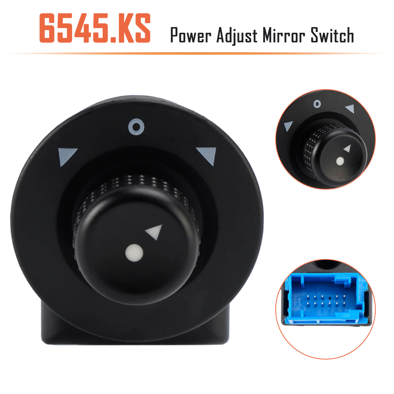 Power Adjust Mirror Switch 6545.KS for Peugeot Partner Citroen Berlingo C3