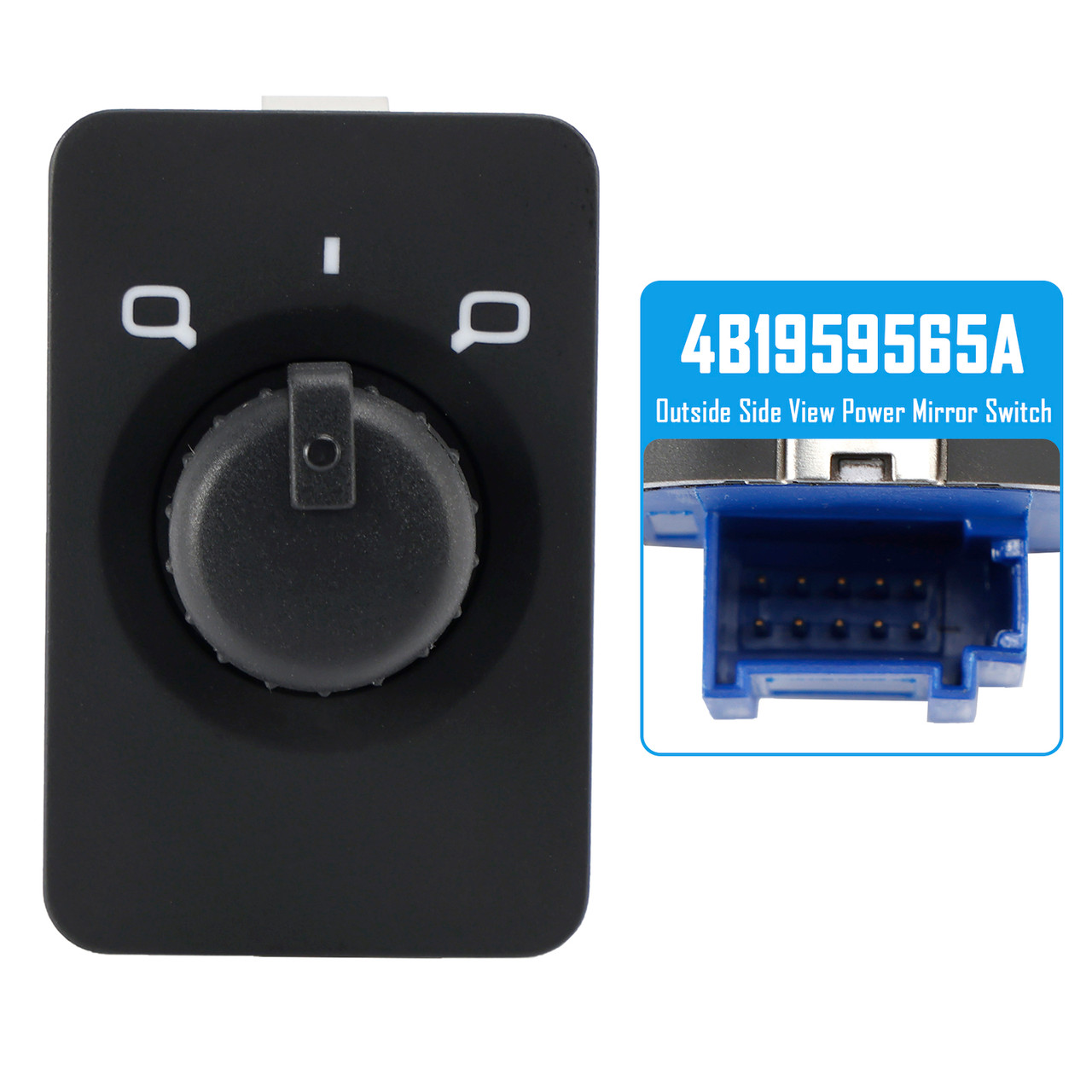 2001-2005 Audi Allroad Outside Side View Power Mirror Switch 4B1959565A Generic