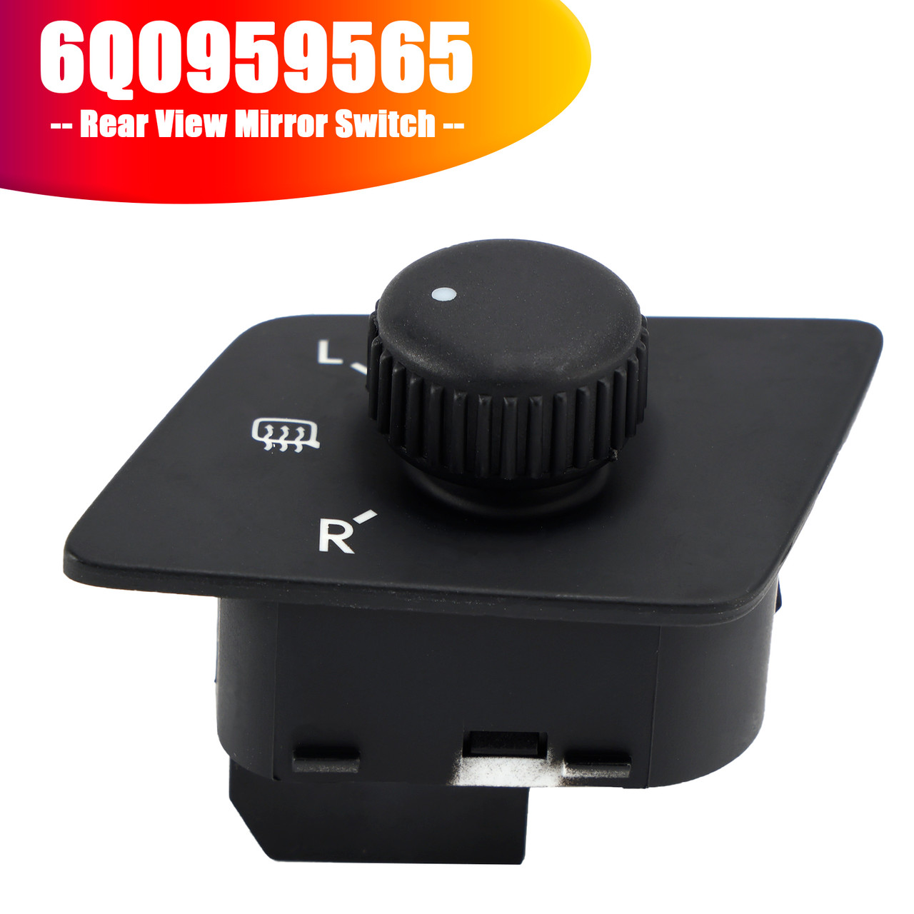2002-2010 VW Polo Rear View Mirror Switch Adjust Knob With Heat 6Q0959565 Generic
