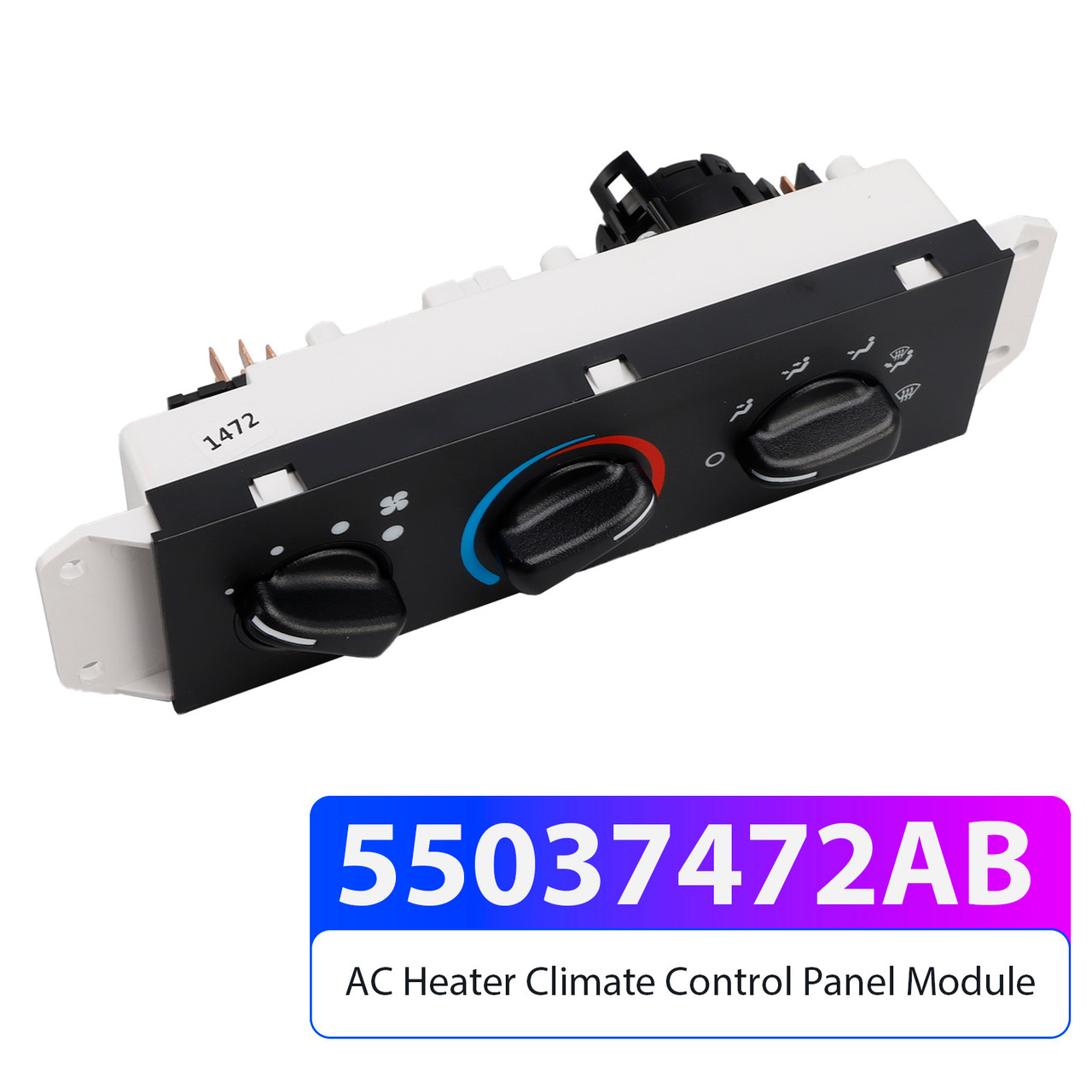 1999-2004 Jeep Wrangler AC Heater Climate Control Panel Module 55037472AB Generic