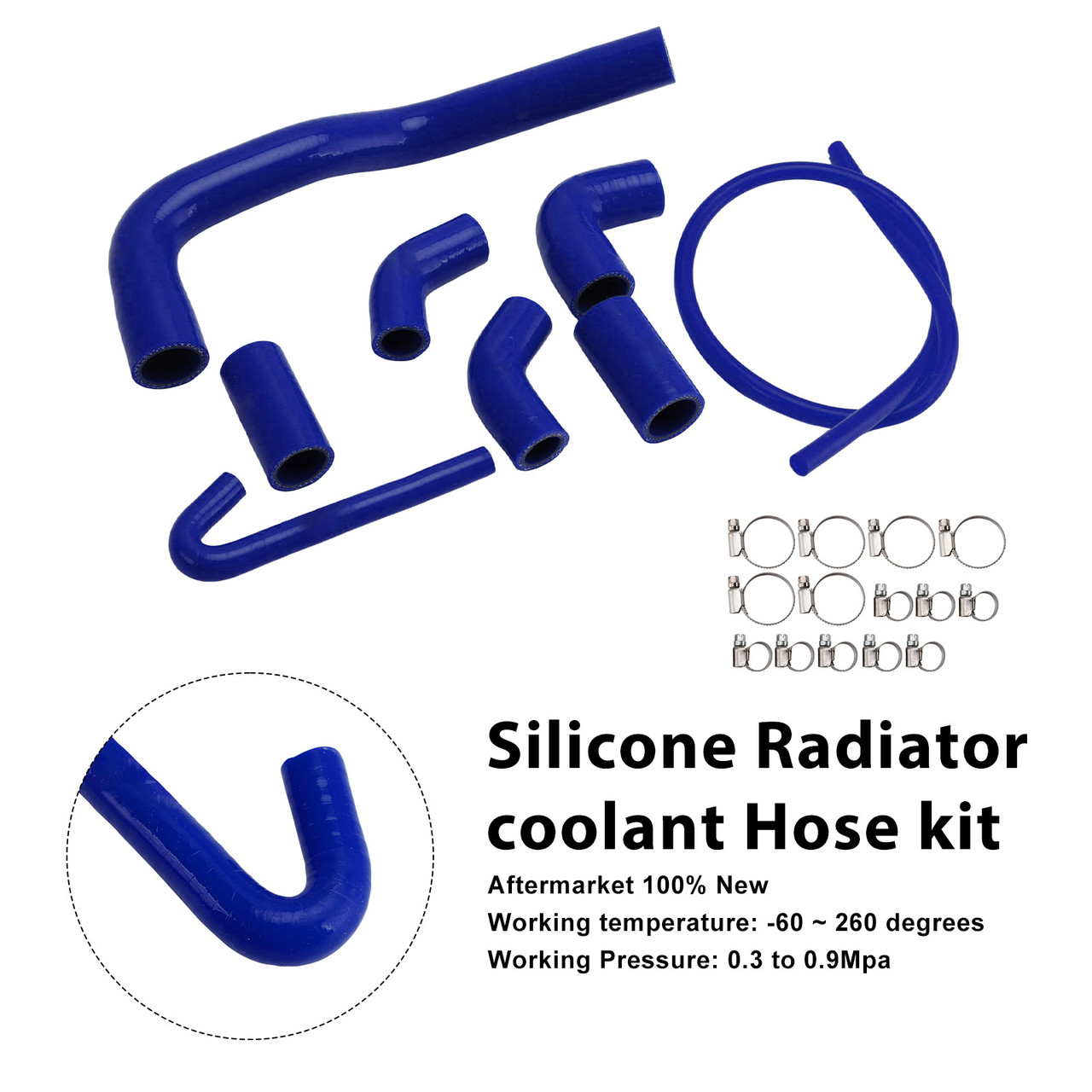2020-2025 Ducati Streetfighter V4/ V4S Silicone Radiator coolant Hose kit Blue Generic