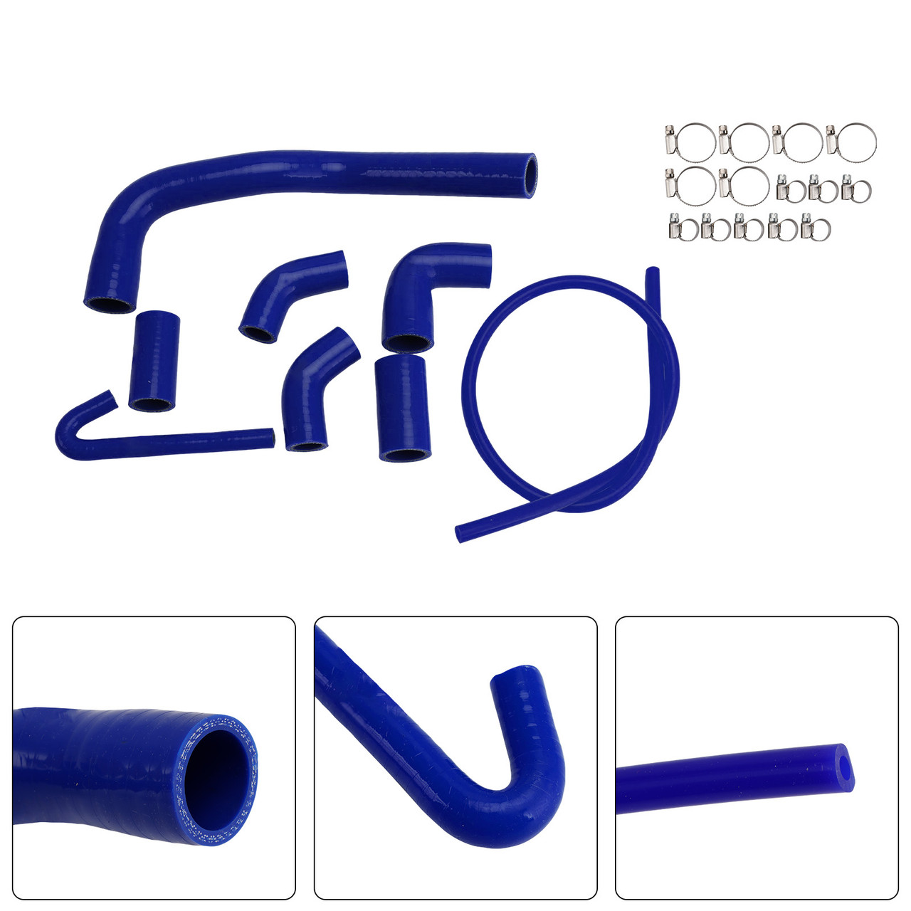 2020-2025 Ducati Streetfighter V4/ V4S Silicone Radiator coolant Hose kit Blue Generic