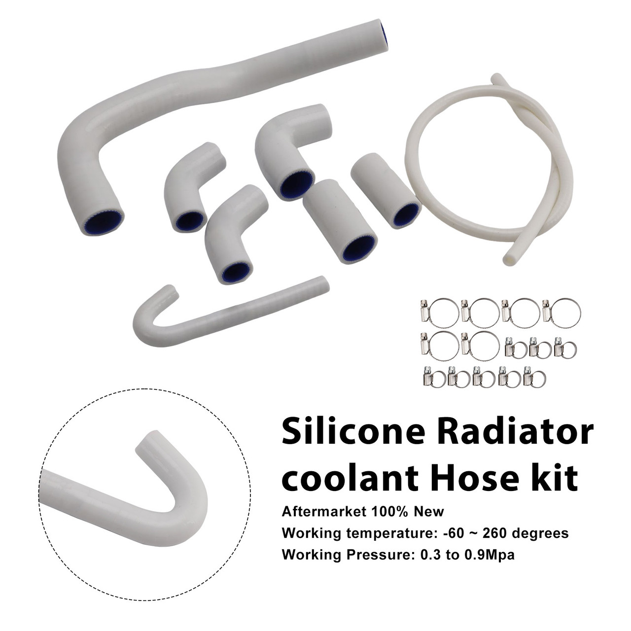 2020-2025 Ducati Streetfighter V4/ V4S Silicone Radiator coolant Hose kit White Generic