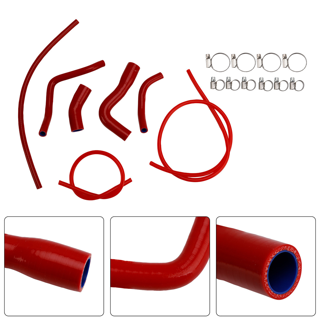 2021-2025 Aprilia RS 660 Silicone Radiator coolant Hose kit Red Generic