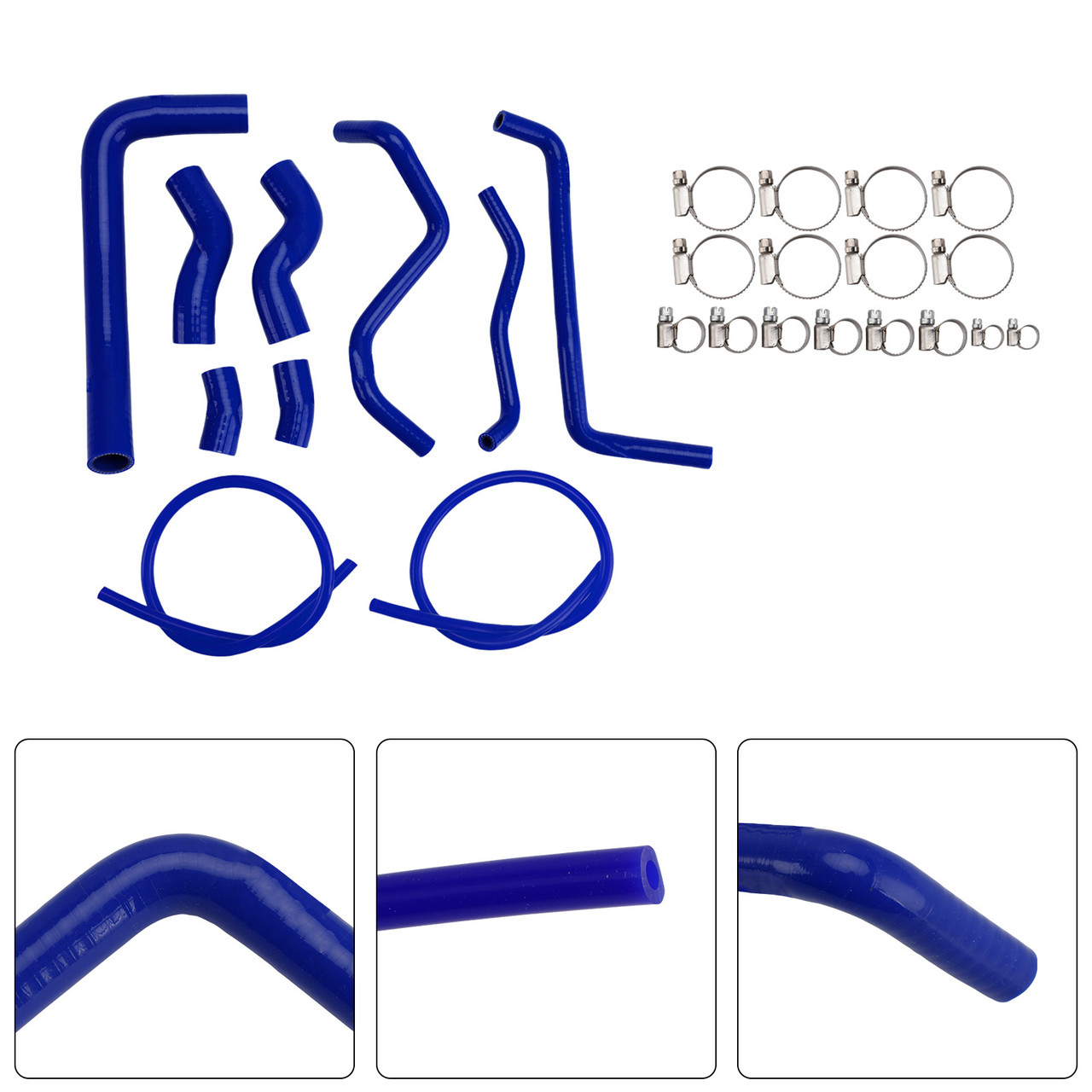 2016-2025 Suzuki SV650 Silicone Radiator coolant Hose kit Blue Generic