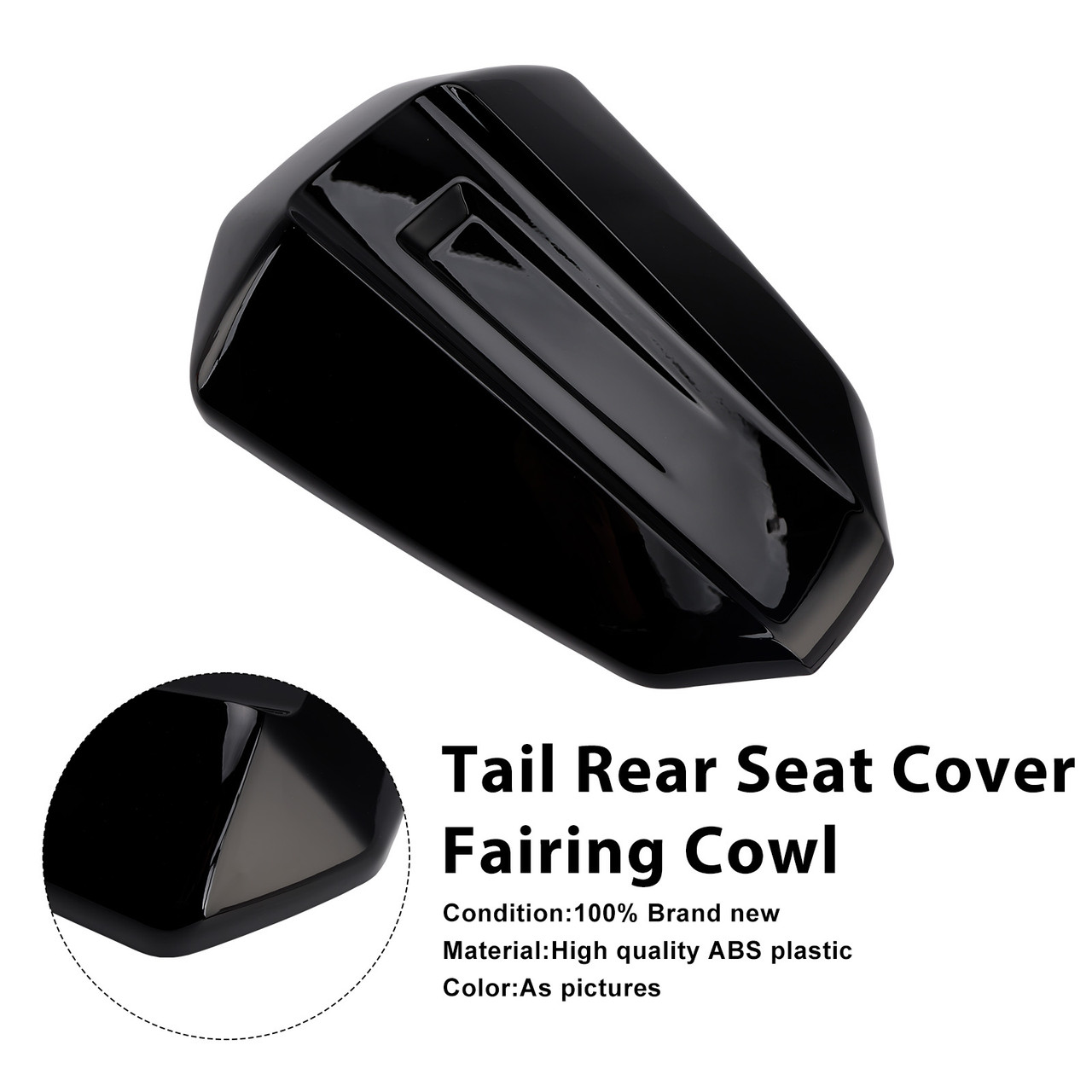 2025-2026 Yamaha MT-07 Tail Rear Seat Cover Fairing Cowl Black Generic