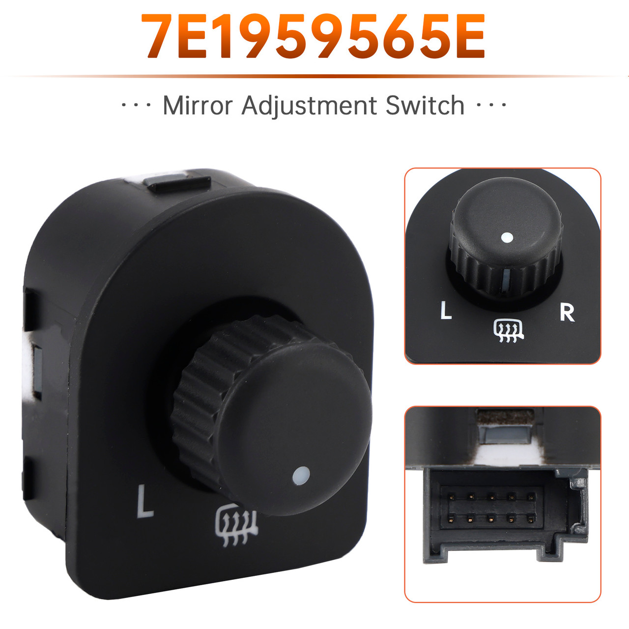 2003-2015 VW Transporter Caravelle T5 Mirror Adjustment Switch 7E1959565E Generic