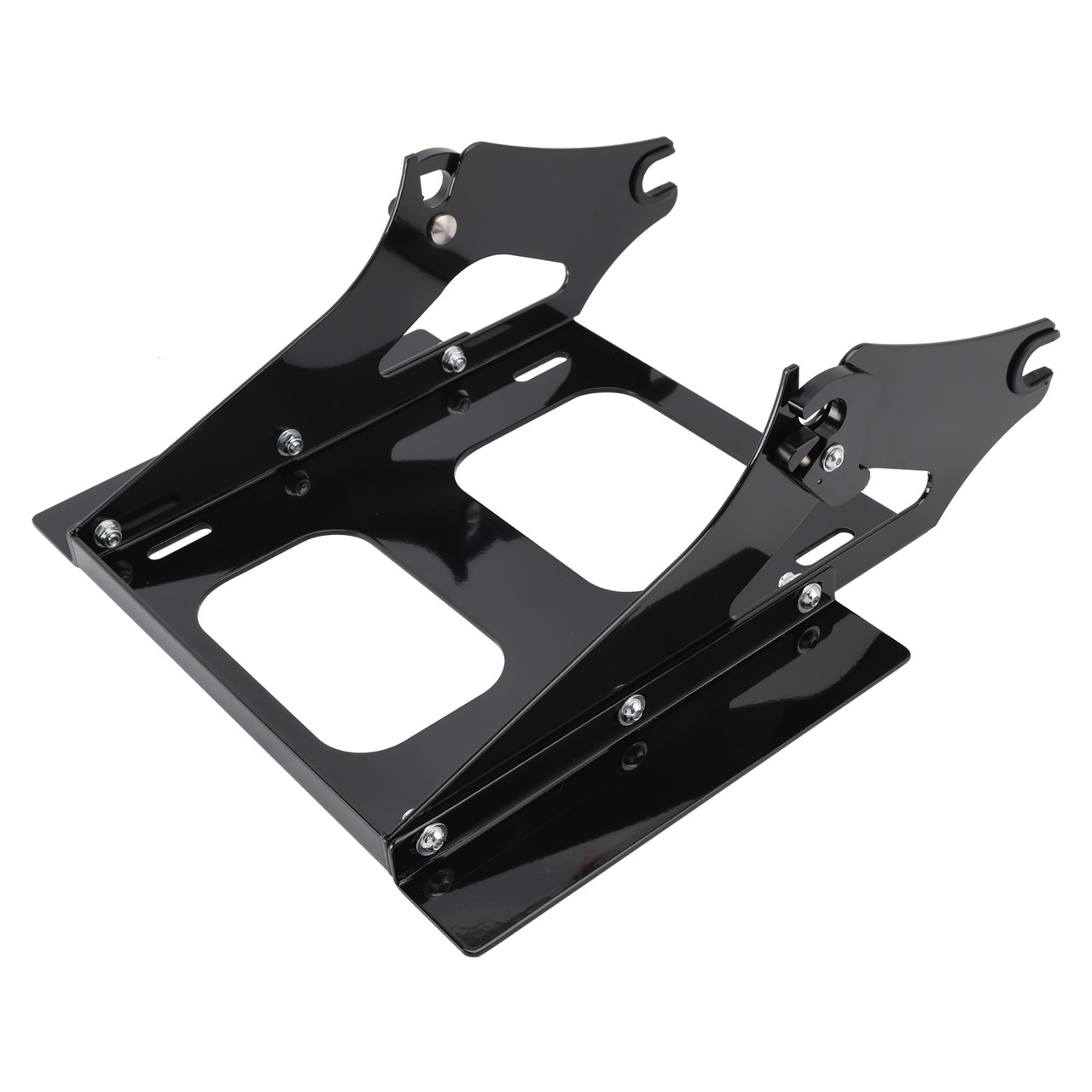 2009-2025 Touring FLHR, FLHRC, FLHRSE Detachable Two Up Tour Pack Mounting Rack Black Generic
