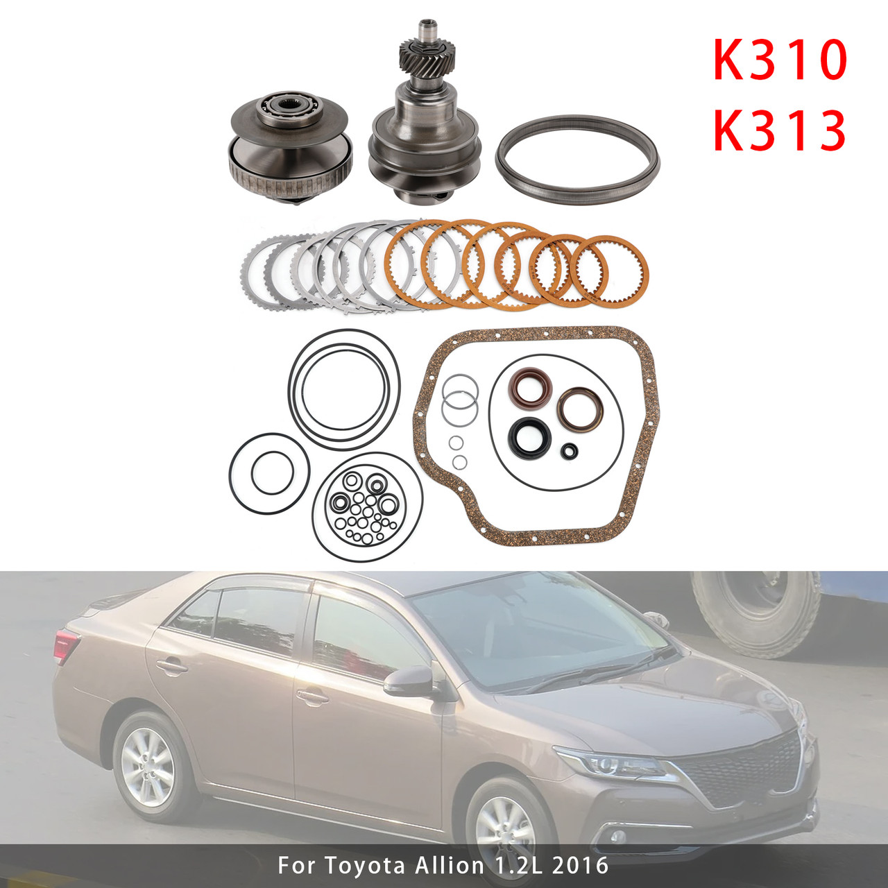 2015-2016 Toyota Wish 1.8L CVT Transmission Pulley Set With Belt Chain K310 K313 Generic