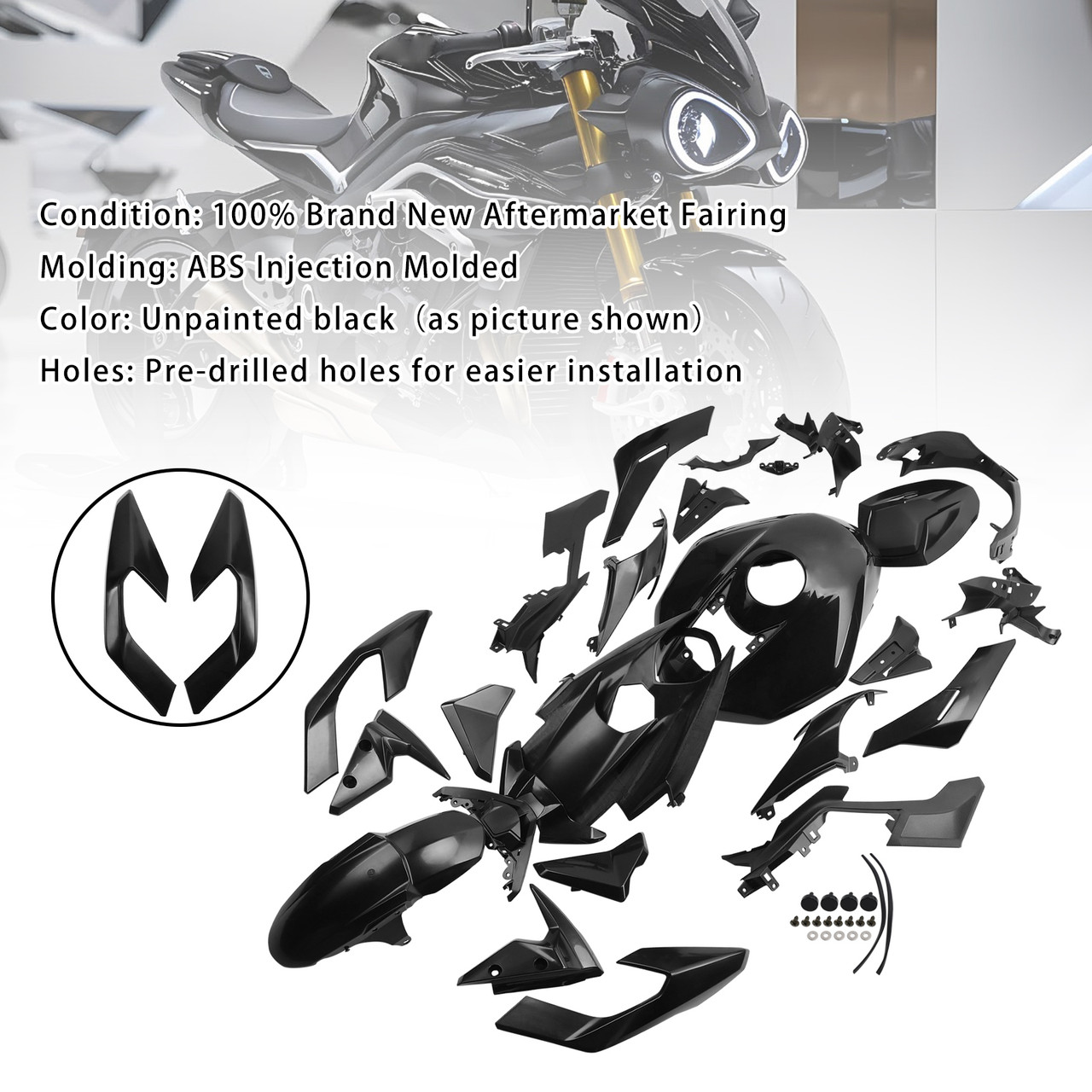 2023-2025 Triumph Street Triple 765 R/RS Aftermarket Fairing Set Generic