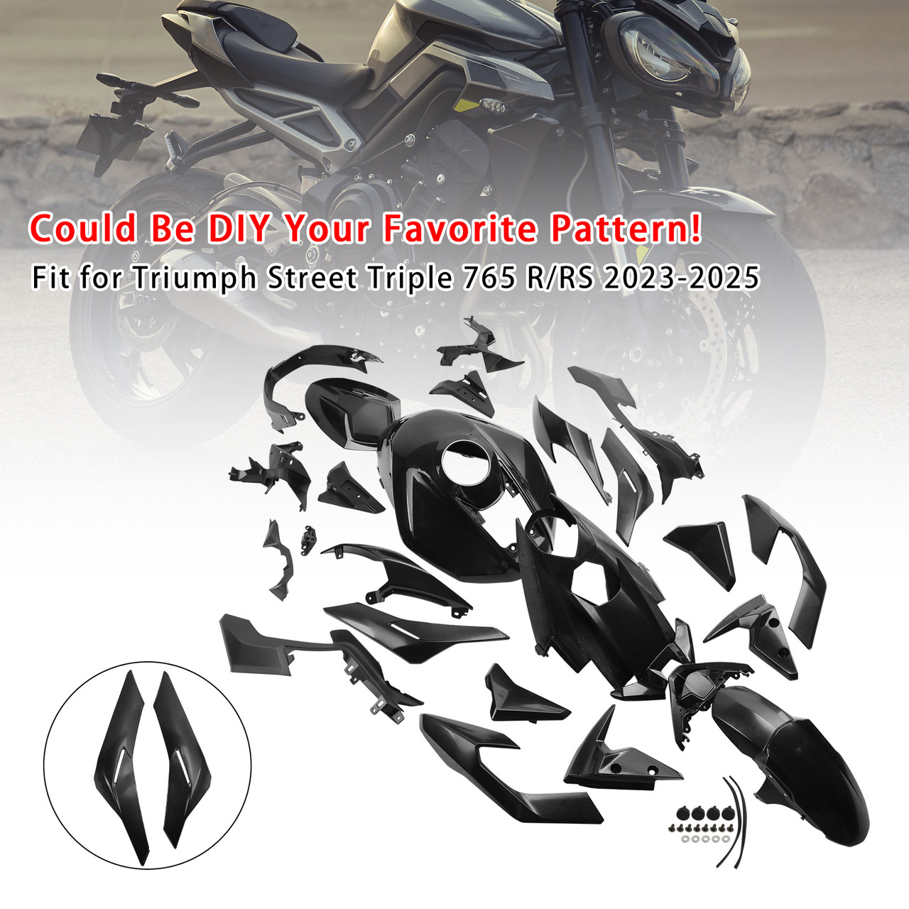2023-2025 Triumph Street Triple 765 R/RS Aftermarket Fairing Set