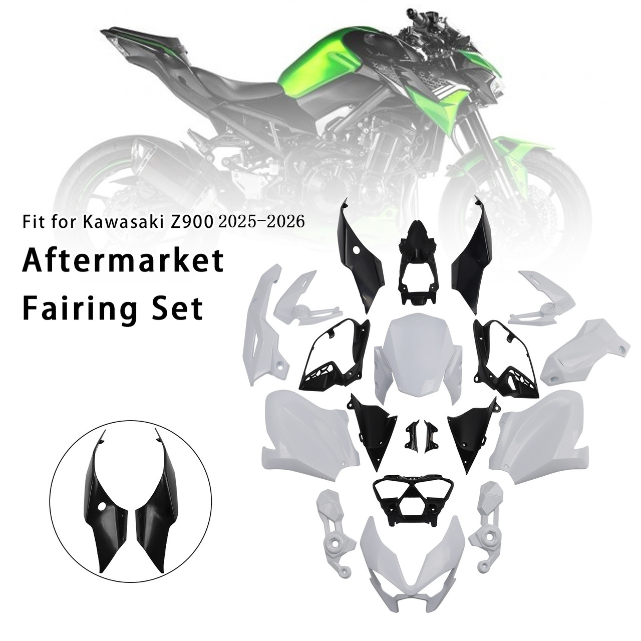 2020-2024 Kawasaki Z900 Aftermarket Fairing Set Generic
