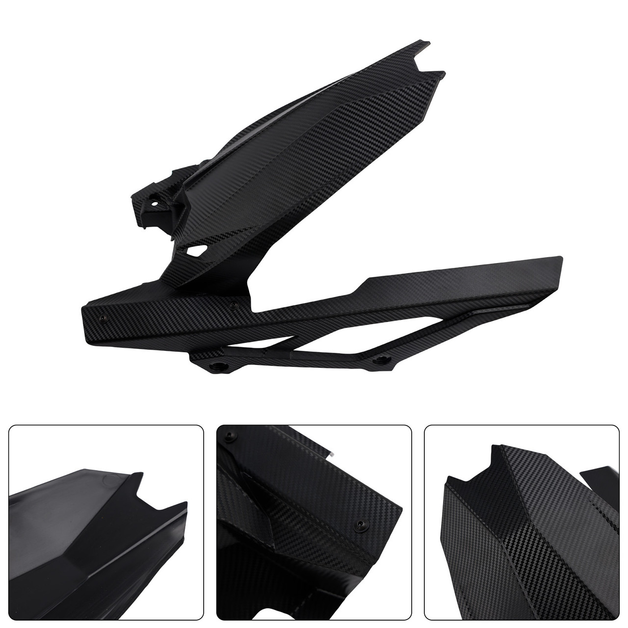 2020-2025 Kawasaki ZX-25R / ZX-4R / ZX-4RR Rear Fender Mudguard Fairing Black Generic