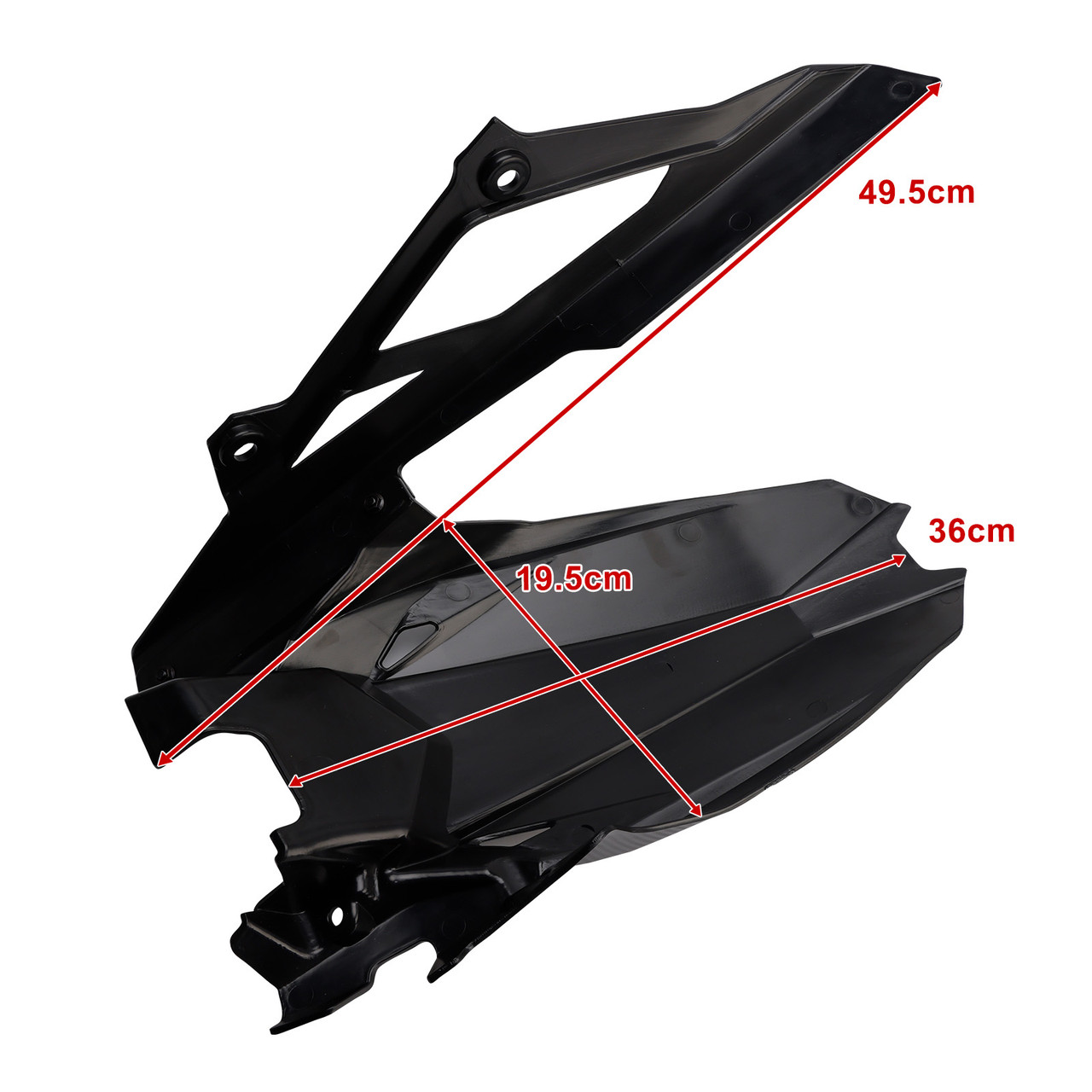 2020-2025 Kawasaki ZX-25R / ZX-4R / ZX-4RR Rear Fender Mudguard Fairing Black Generic