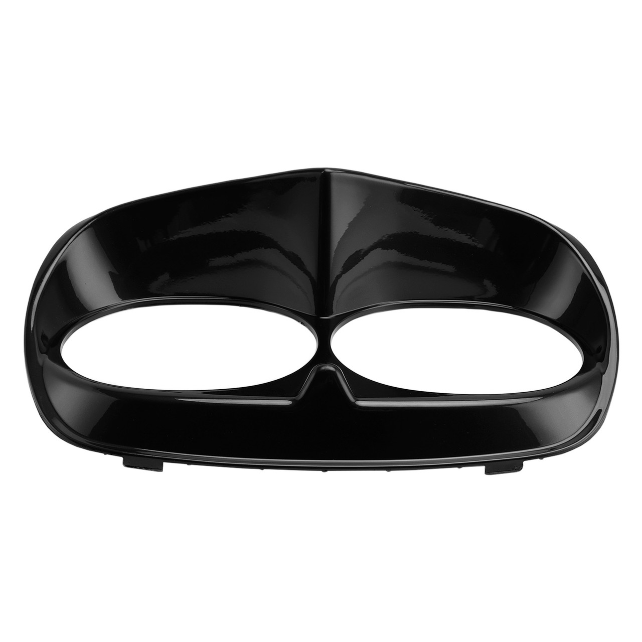 2010-2013 H-D headlight assembly Dual Headlight Trim Bezel Cover Fairing Black Generic