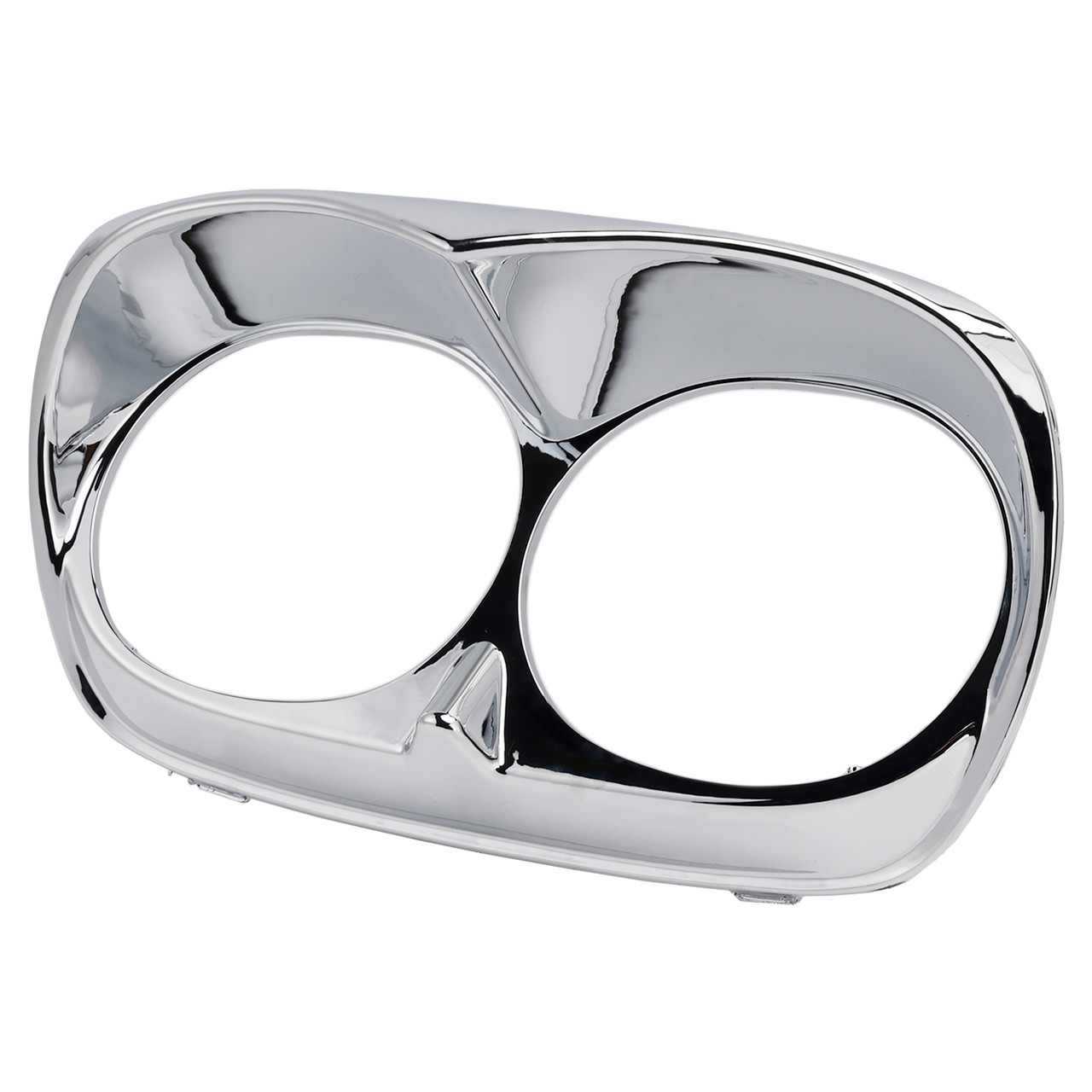 1998-2013 Harley Davidson Road Glide Dual Headlight Trim Bezel Cover Fairing Chrome Generic