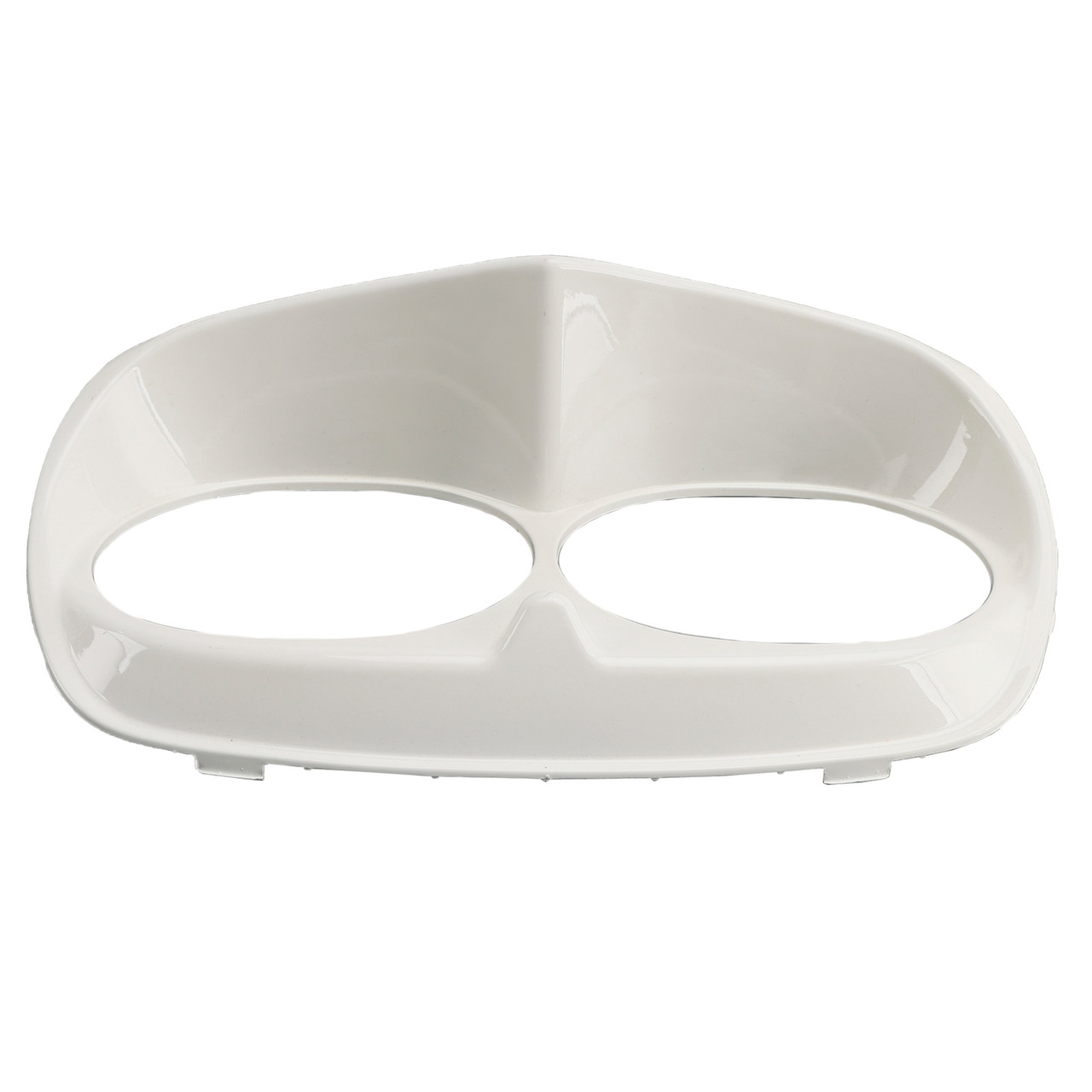 2010-2013 H-D headlight assembly Dual Headlight Trim Bezel Cover Fairing White Generic