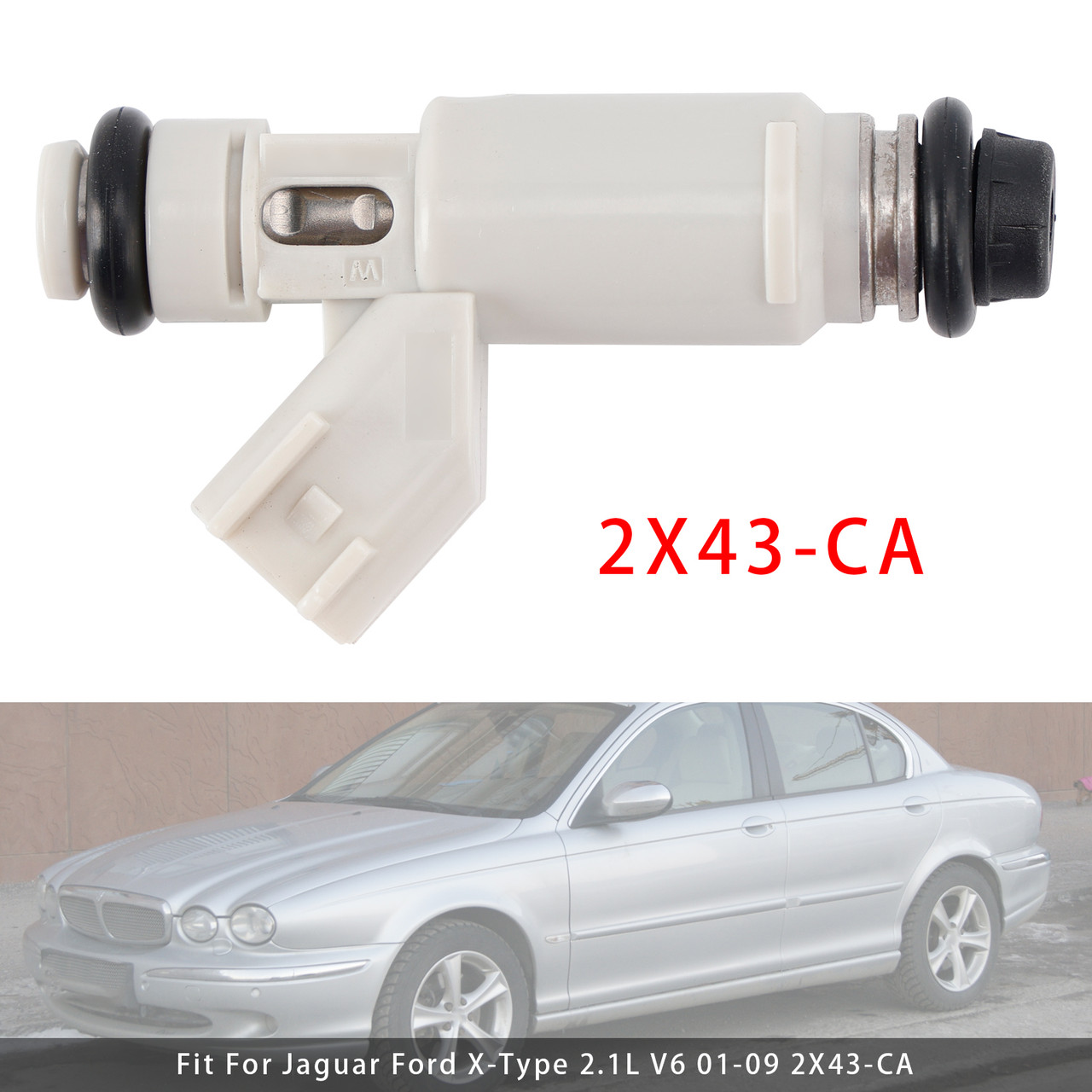 2001-2009 Jaguar Ford X-Type 2.1L V6 1Pcs Fuel Injector 2X43-CA 2X43CA Generic