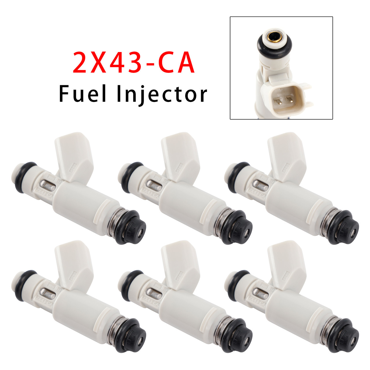 2001-2009 Jaguar Ford X-Type 2.1L V6 6Pcs Fuel Injector 2X43-CA 2X43CA Generic