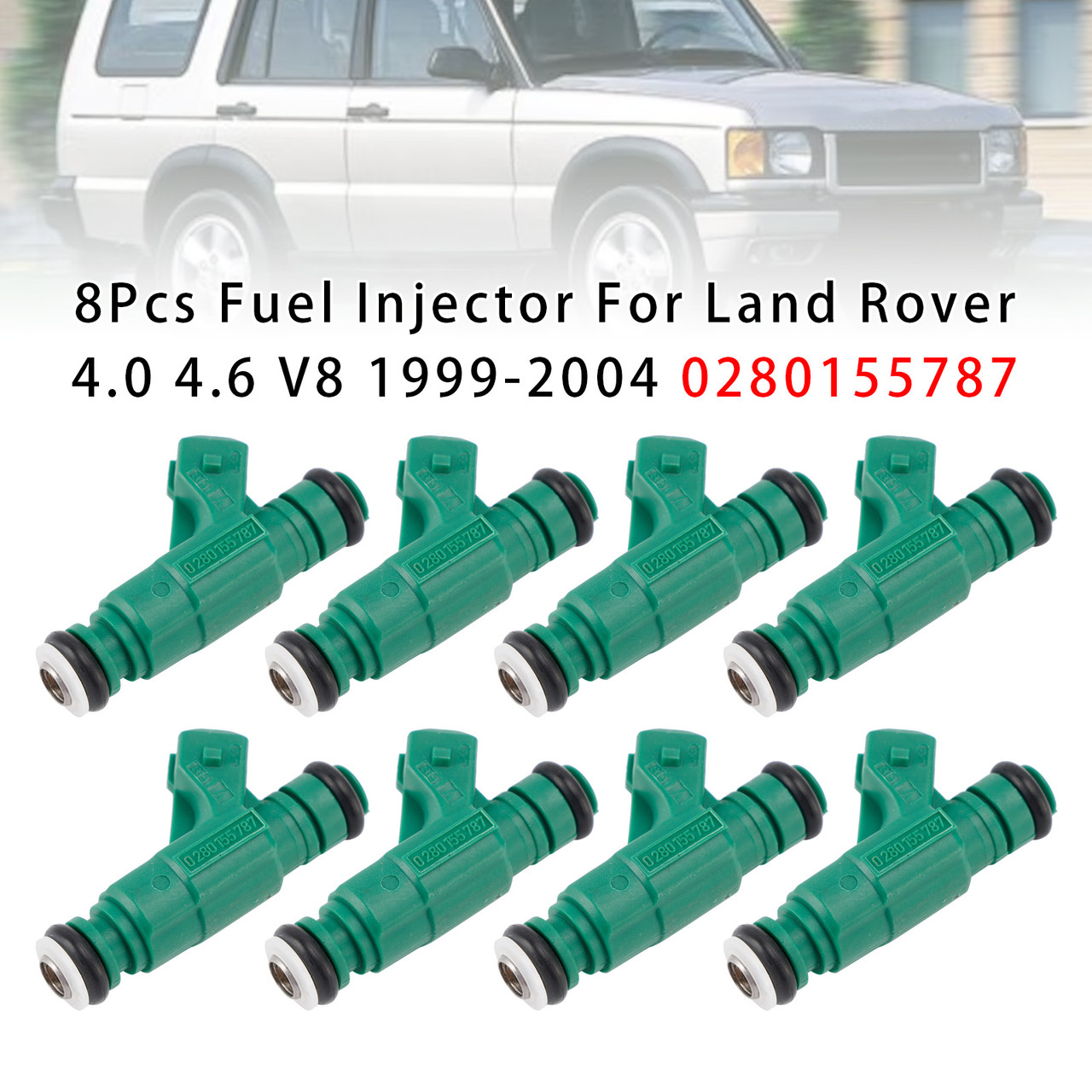 2003-2004 Land Rover Discovery 4.6L V8 8Pcs Fuel Injector 0280155787 Generic