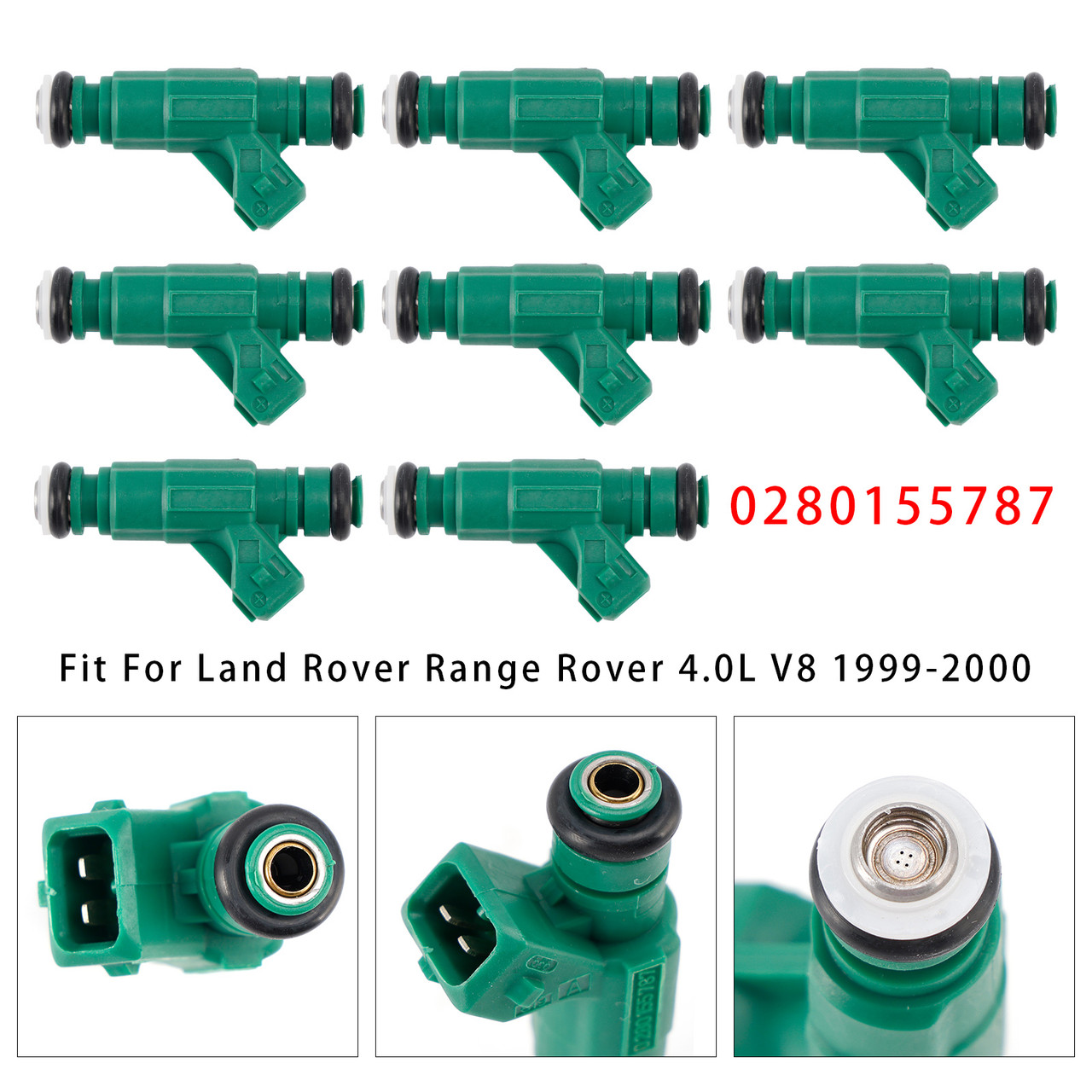 1999-2000 Land Rover Range Rover 4.0L V8 8Pcs Fuel Injector 0280155787 Generic