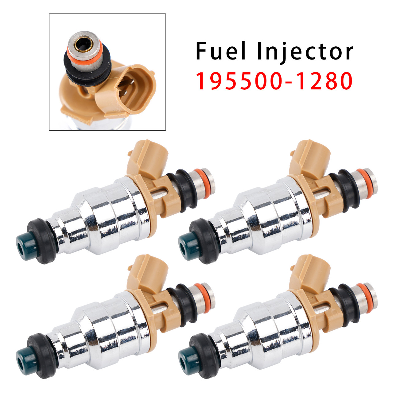 1989 Ford Probe GL LX Hatchback 2-Door 2.2L 4Pcs Fuel Injector 195500-1280 Generic