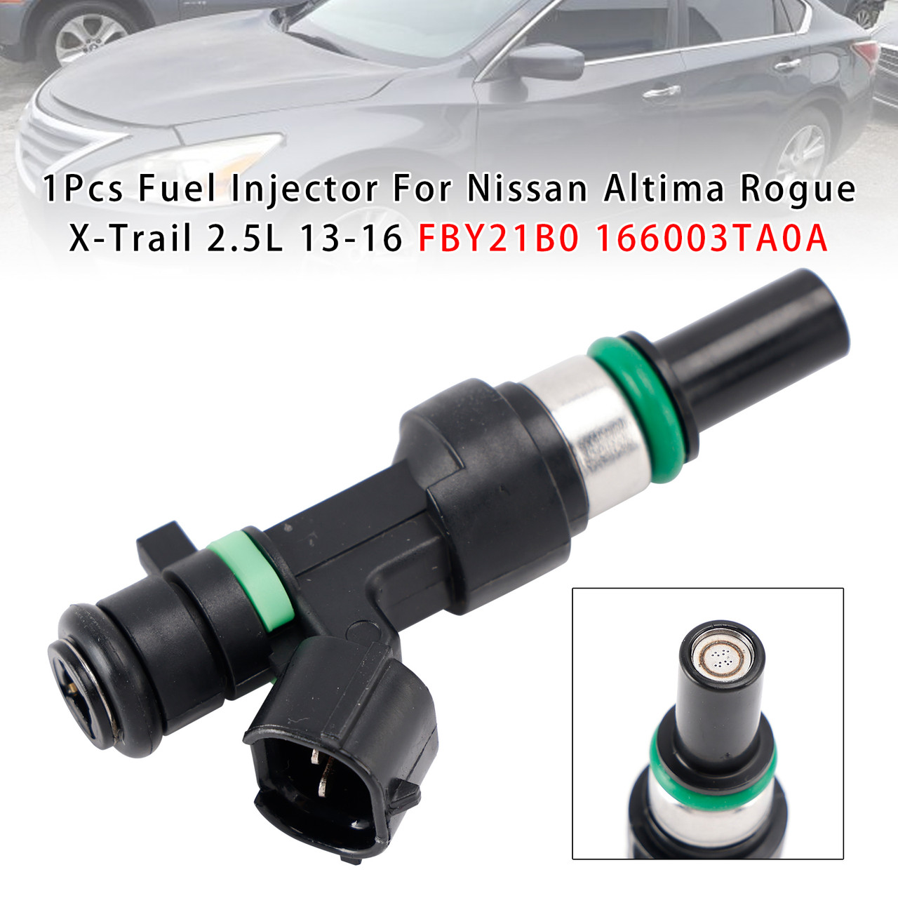 2013 2015-2016 Nissan X-Trail 2.5L L4 Gas 1Pcs Fuel Injector FBY21B0 166003TA0A Generic