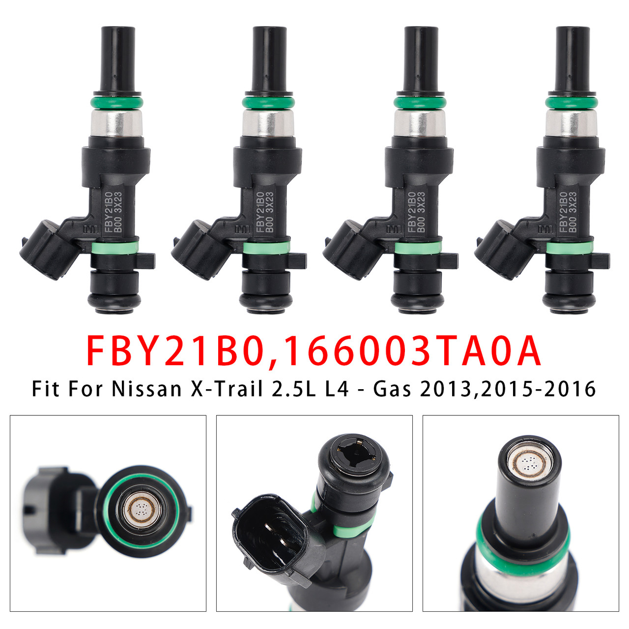 2013-2014 Nissan Altima  2.5L L4 Gas 4Pcs Fuel Injector FBY21B0 166003TA0A Generic