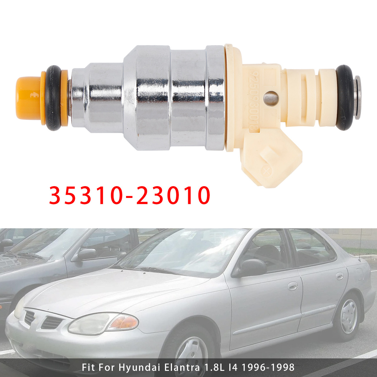 1996-1998 Hyundai Elantra 1.8L I4 1Pcs Fuel Injector 35310-23010 Generic