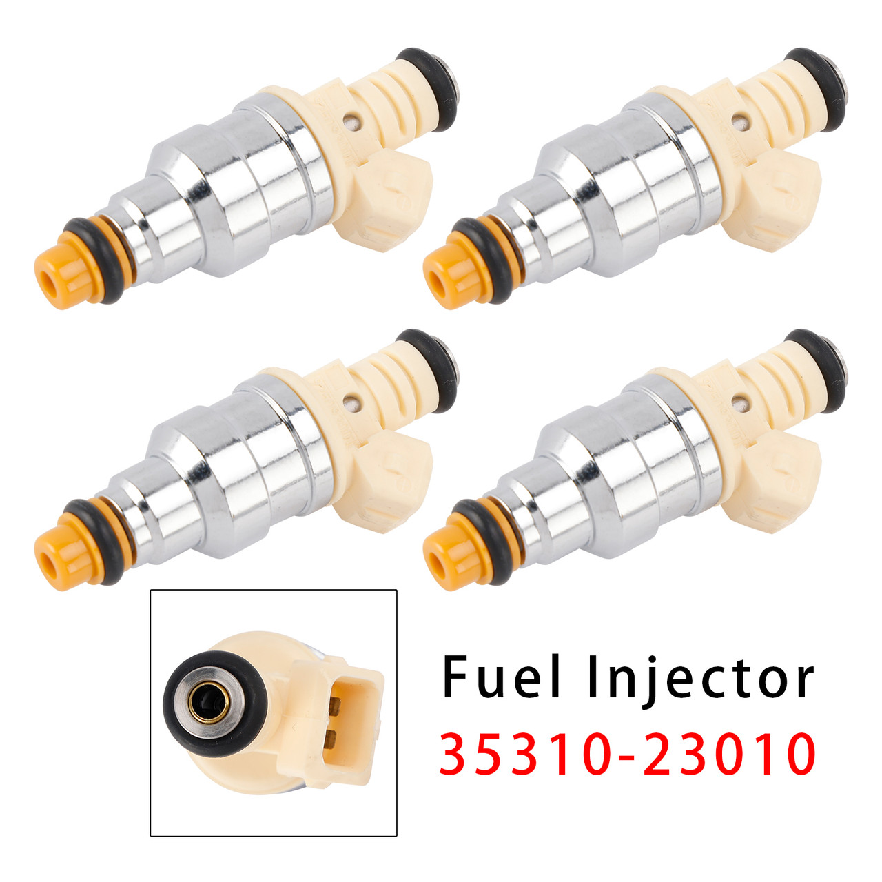 1996-1998 Hyundai Elantra 1.8L I4 4Pcs Fuel Injector 35310-23010 Generic