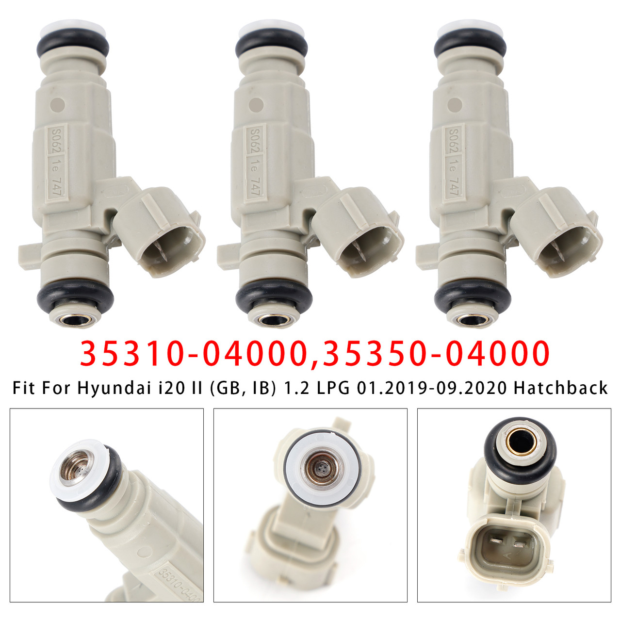 2016-2022 Kia Sportage IV 3Pcs Fuel Injector 35350-04000 35310-04000 Generic