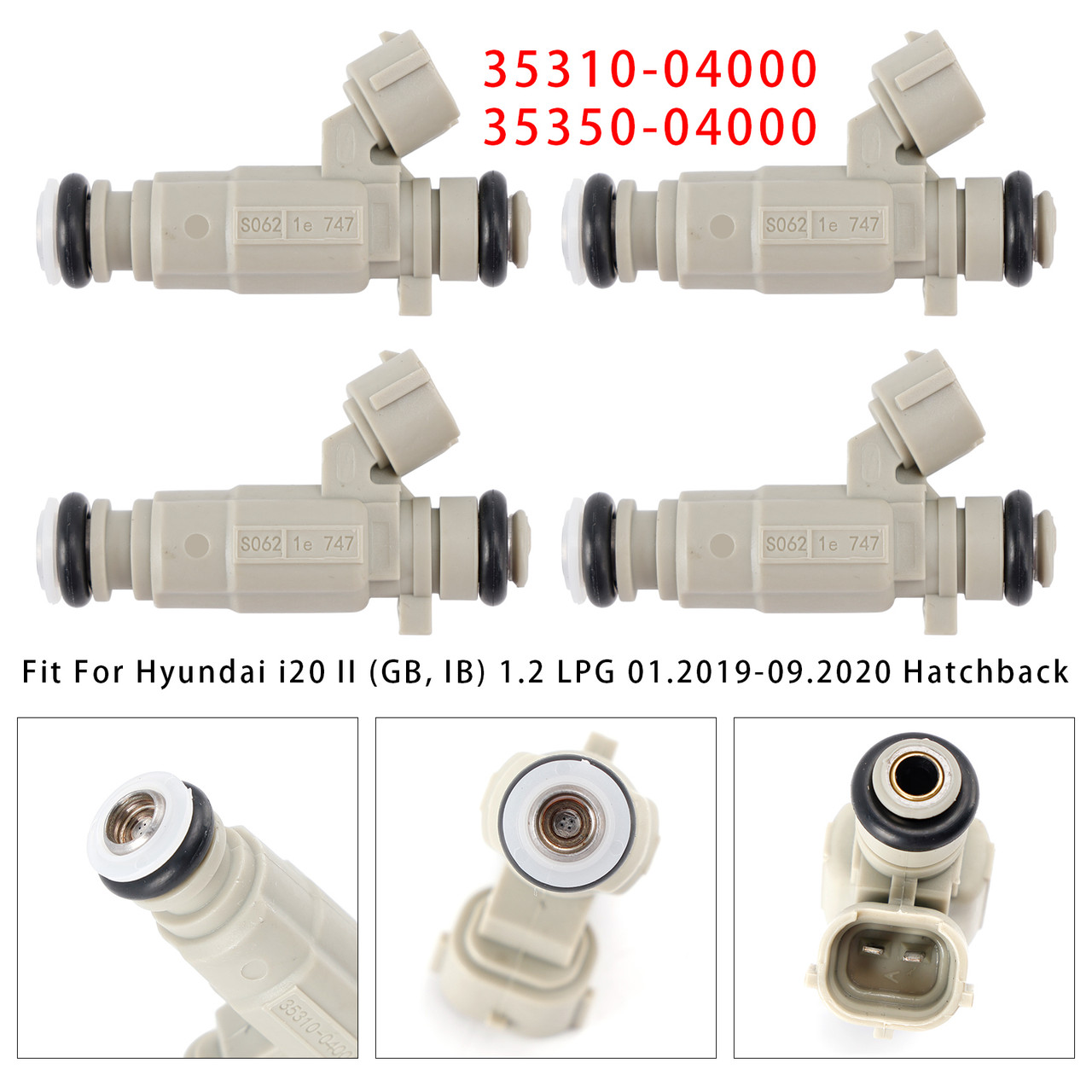 2016-2022 Kia Sportage IV 4Pcs Fuel Injector 35350-04000 35310-04000 Generic