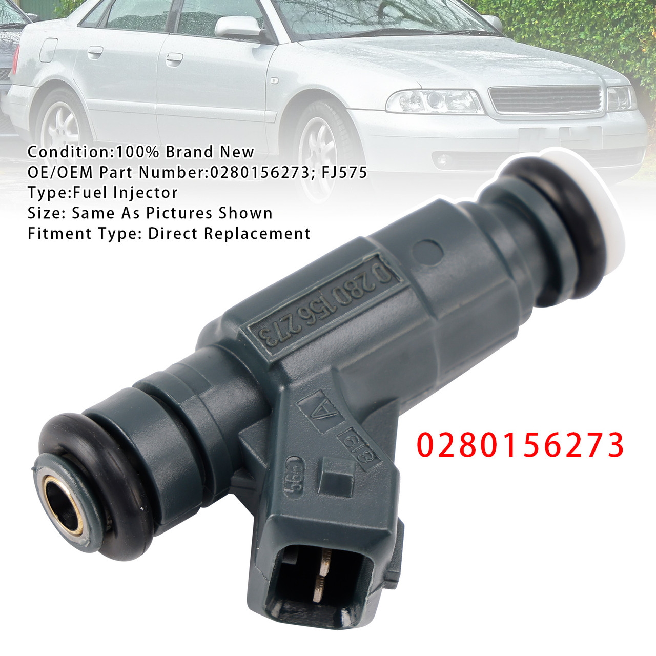 1997-2005 VW Passat Variant 3B5 3B6 1Pcs Fuel Injector 0280156273 FJ575 Generic