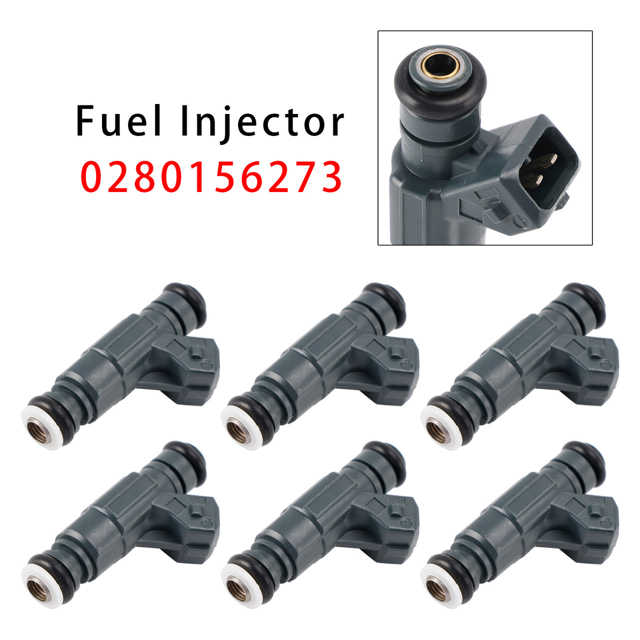 2001-2008 Skoda Superb I 3U4 6Pcs Fuel Injector 0280156273 FJ575 Generic