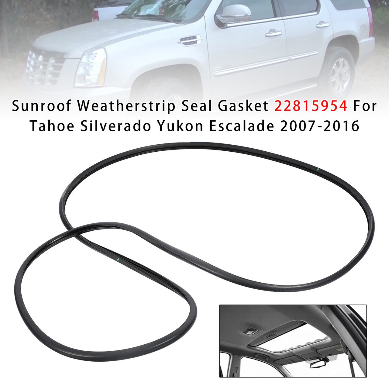 2007-2017 Chevrolet Tahoe Sunroof Weatherstrip Seal Gasket 22815954 Generic