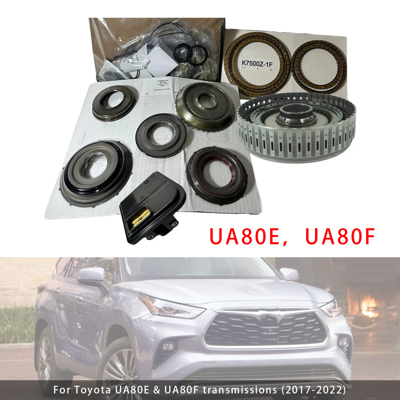 2017-2022 Toyota Transmission Super Banner Rebuild Kit C3/C4 Drum Clutch UA80E UA80F Generic
