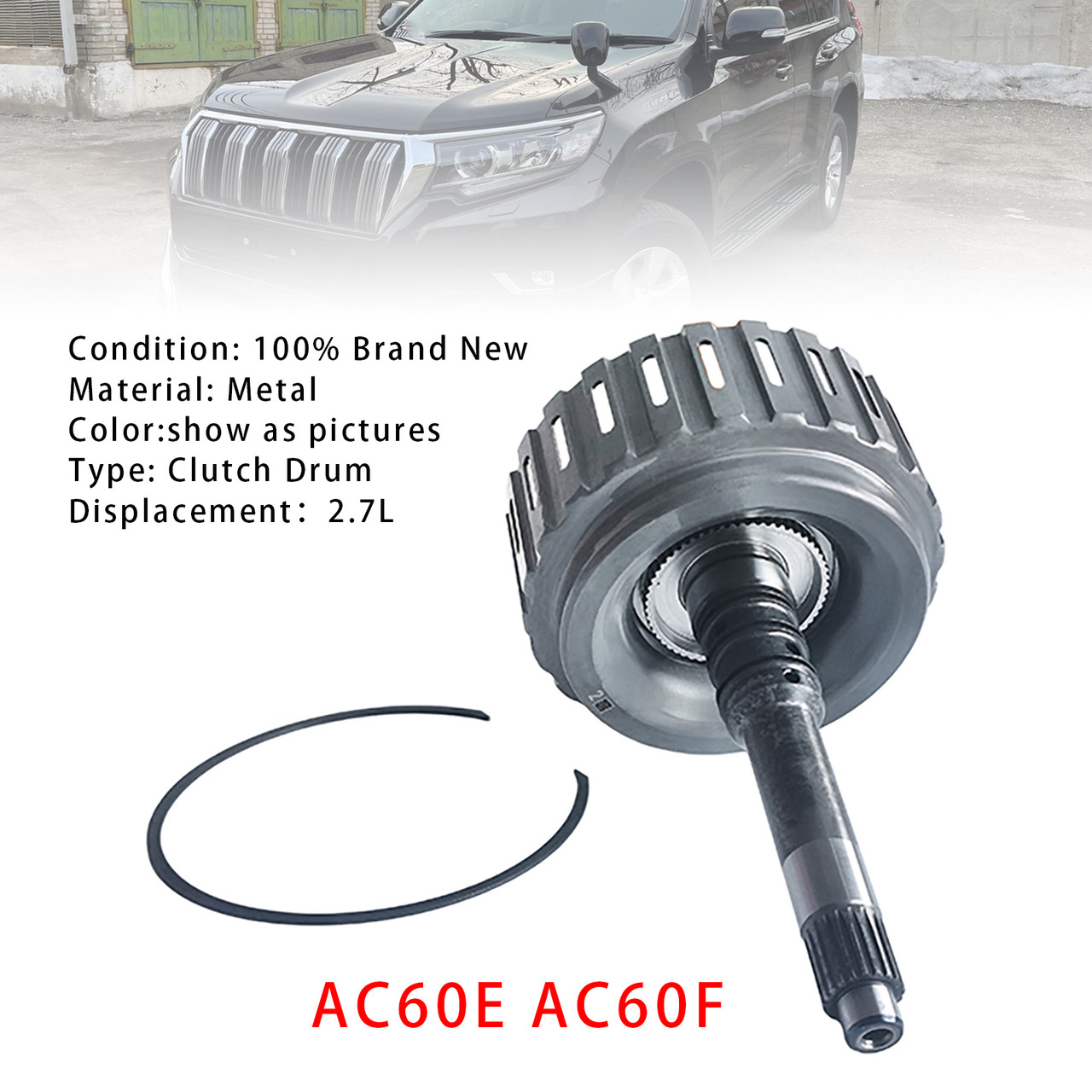 Toyota Prado 2.7L Auto Transmission Clutch Input Drum AC60E AC60F Generic