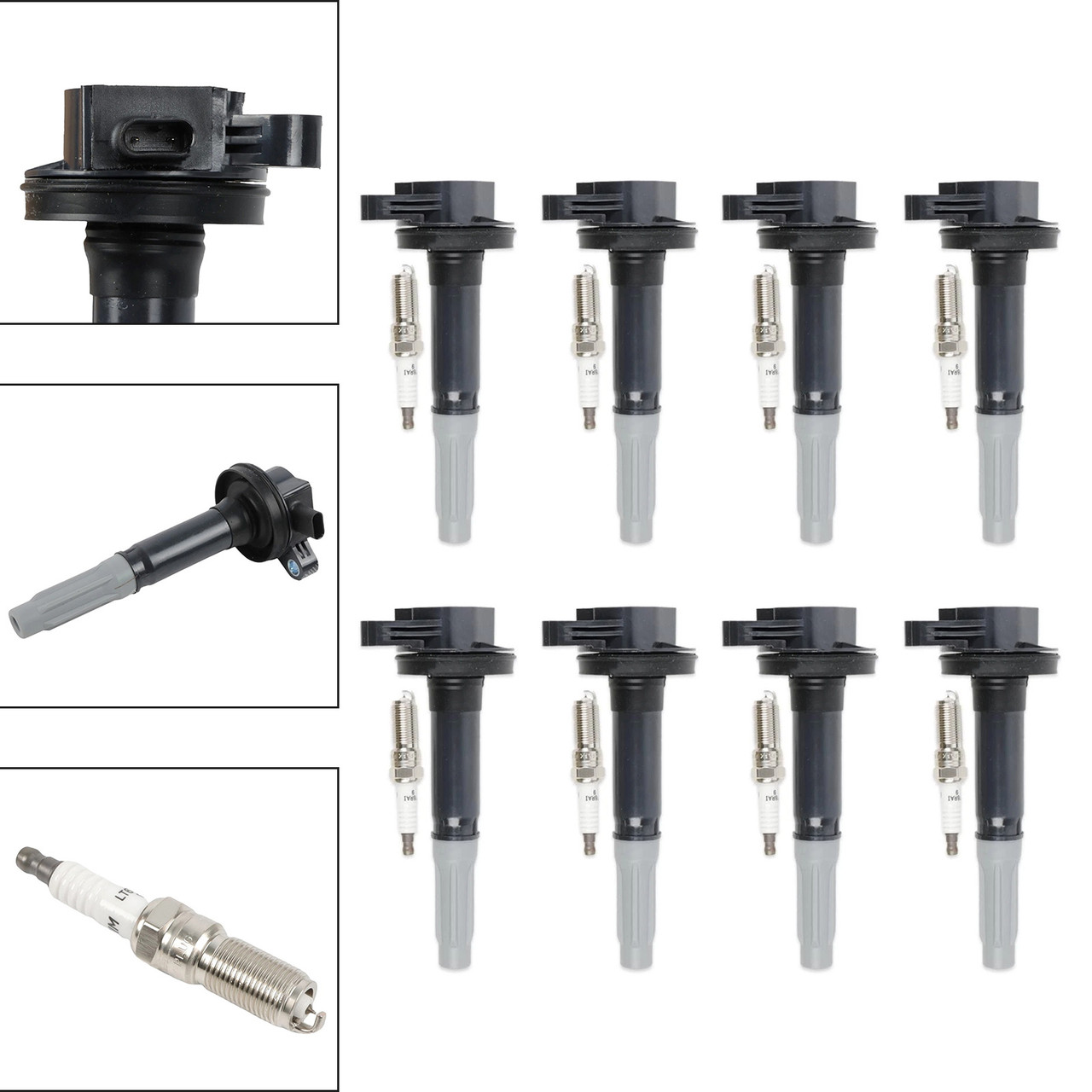 2016-2017 Ford F-150 V8 5.0L 8xIgnition Coil + 8xIridium Spark Plug UF824 Generic