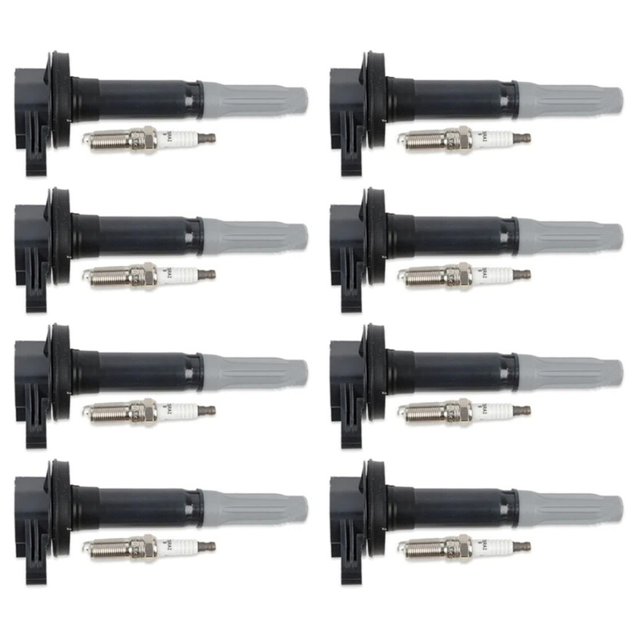 2016-2017 Ford Mustang V8 5.0L 8xIgnition Coil + 8xIridium Spark Plug UF824 Generic