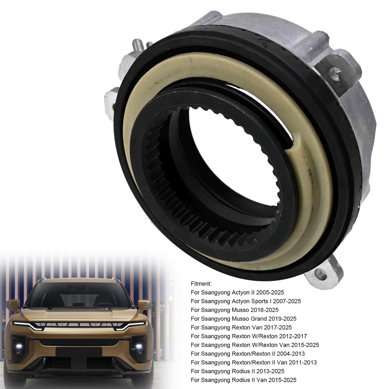 2013-2025 Ssangyong Rodius II Front Manual Wheel Locking Hub 4151009000 Generic