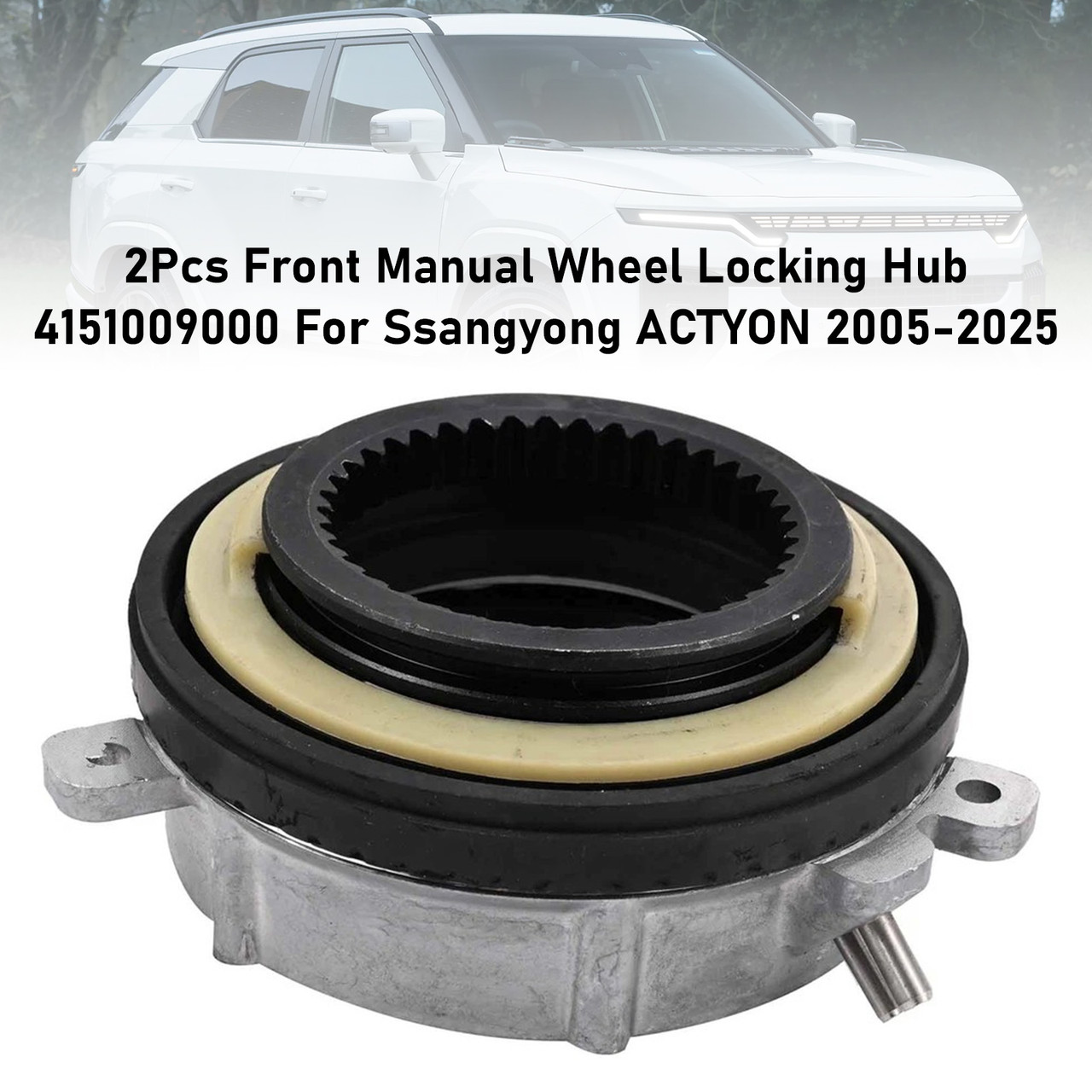 2004-2025 Ssangyong Rexton 2Pcs Front Manual Wheel Locking Hub 4151009000 Generic