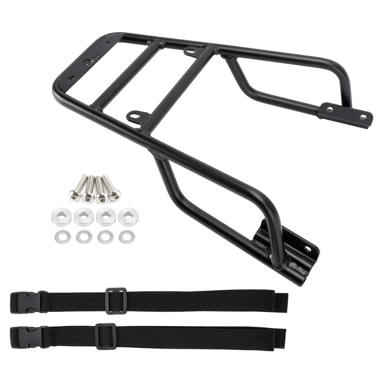 2024-2026 Husqvarna Vitpilen 125 250 401 Rear Rack Luggage Carrier with Bag Straps Black Generic