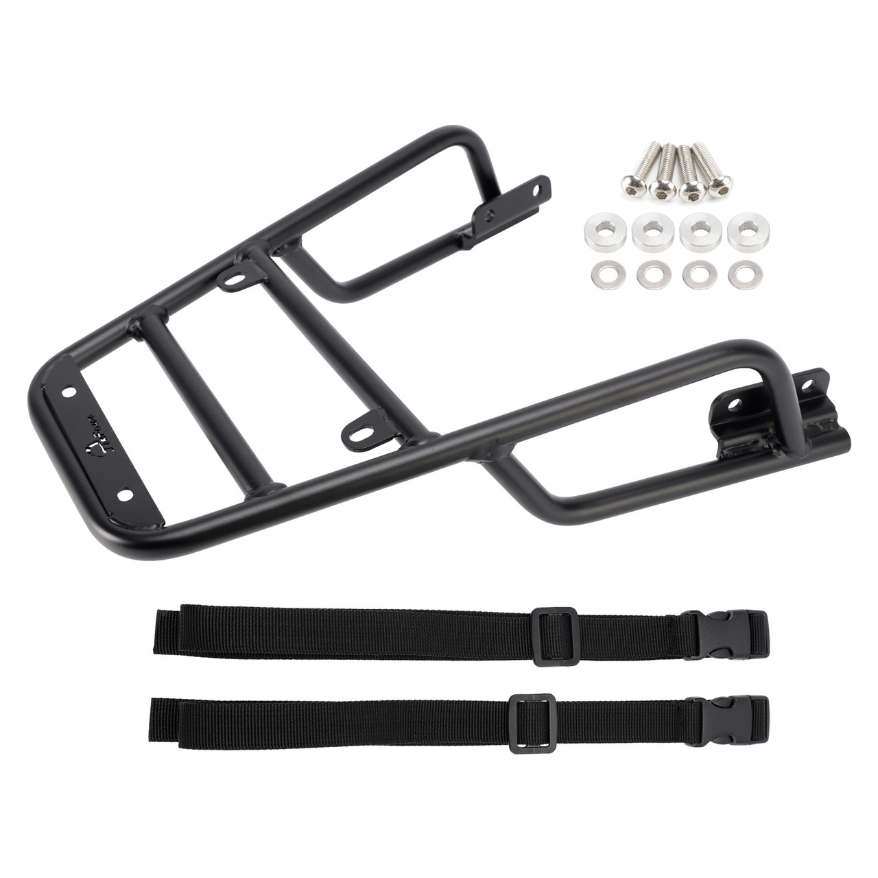 2024-2026 Husqvarna Vitpilen 125 250 401 Rear Rack Luggage Carrier with Bag Straps Black Generic