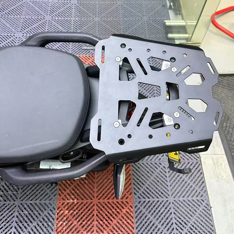 2022-2025 Ducati Multistrada V4 Aluminum Top Rack Luggage Carrier Plate Black Generic