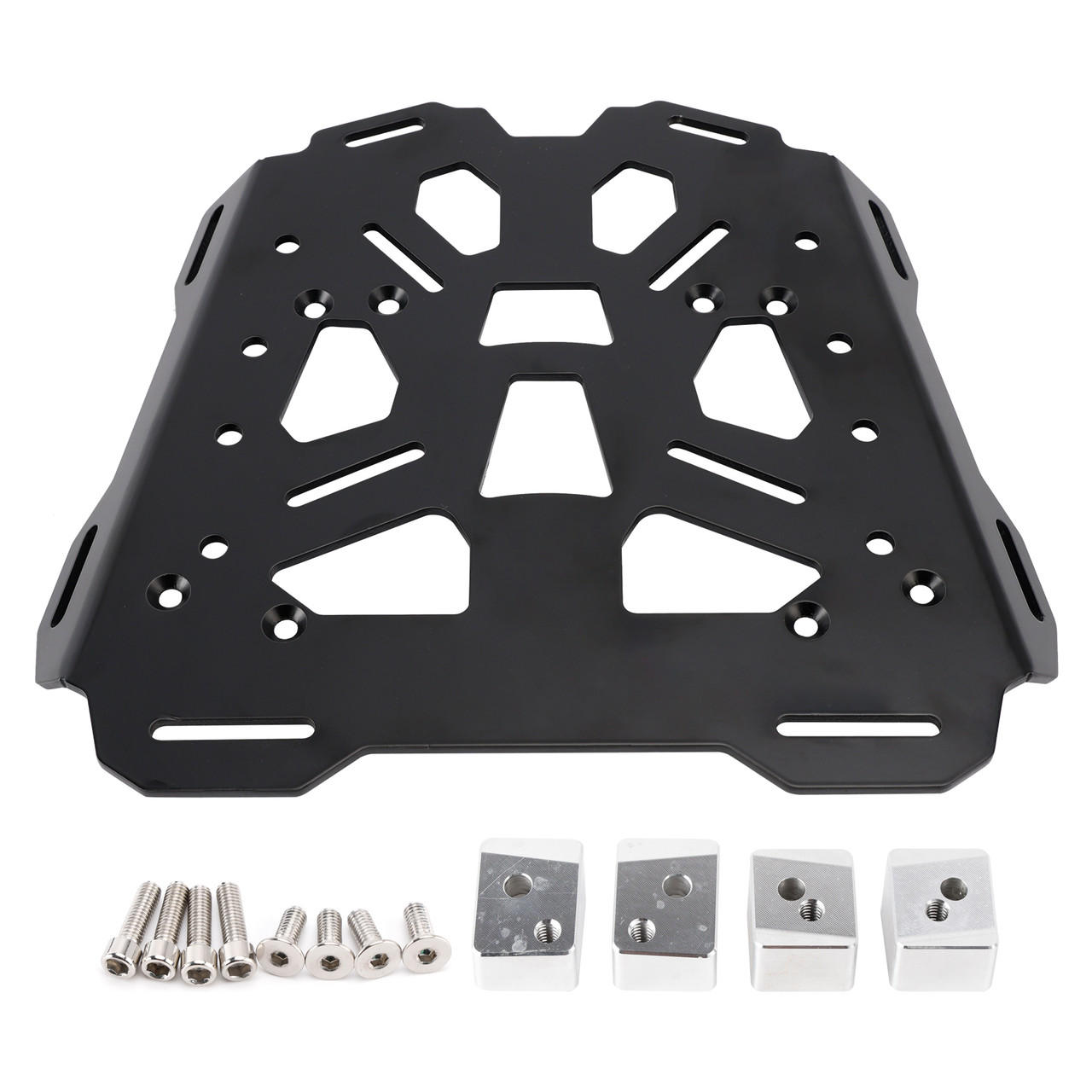 2022-2025 Ducati Multistrada V4 Aluminum Top Rack Luggage Carrier Plate Black Generic