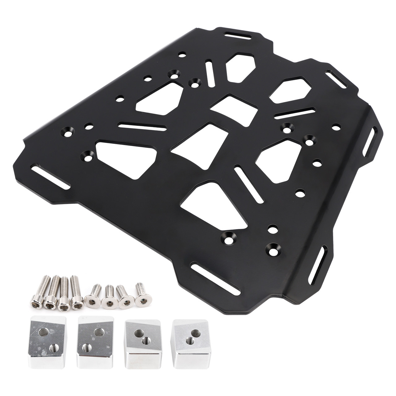 2022-2025 Ducati Multistrada V4 Aluminum Top Rack Luggage Carrier Plate Black Generic